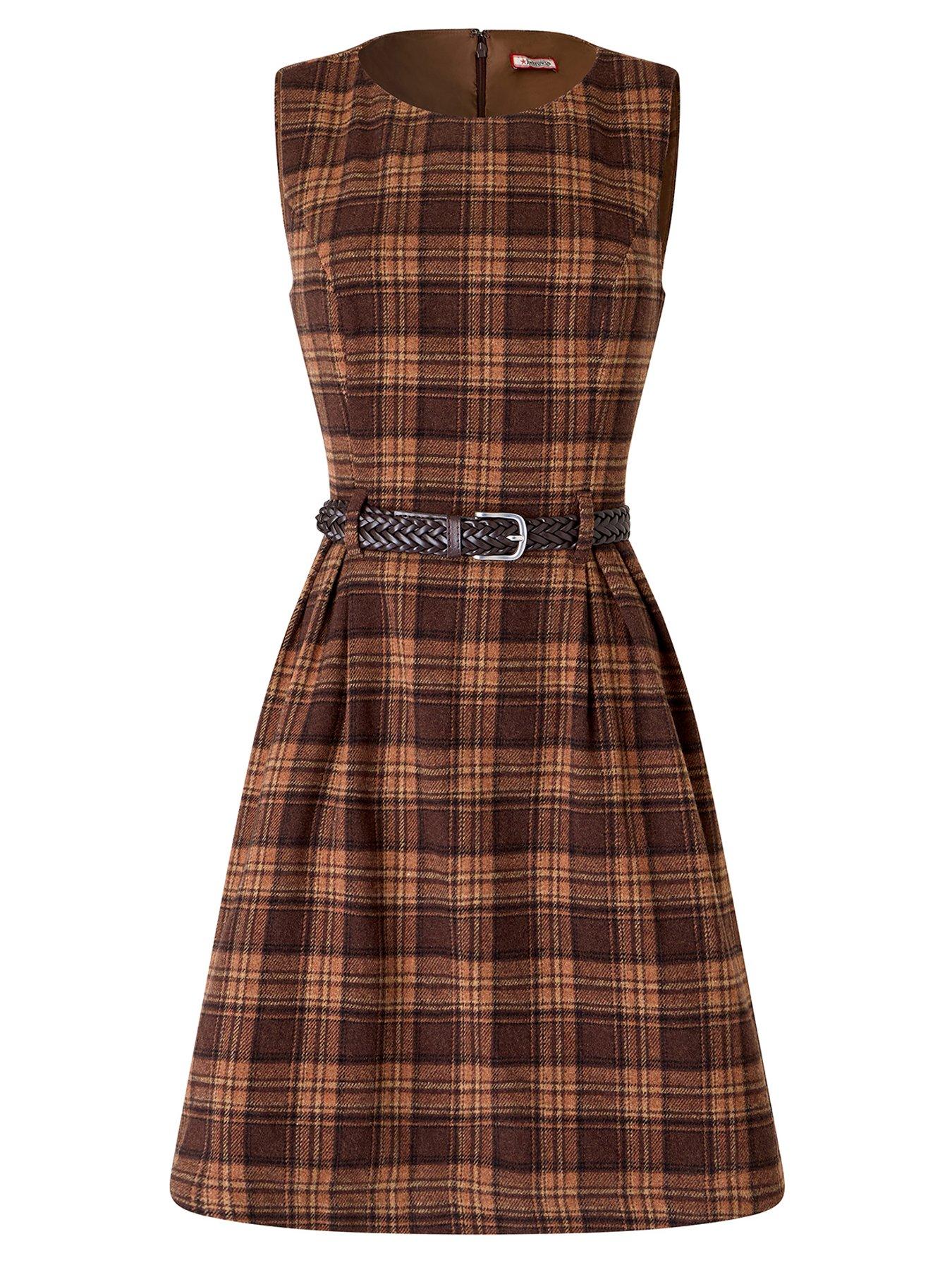 Image 7 of 7 of Joe Browns Heritage Check Belted Mini Dress