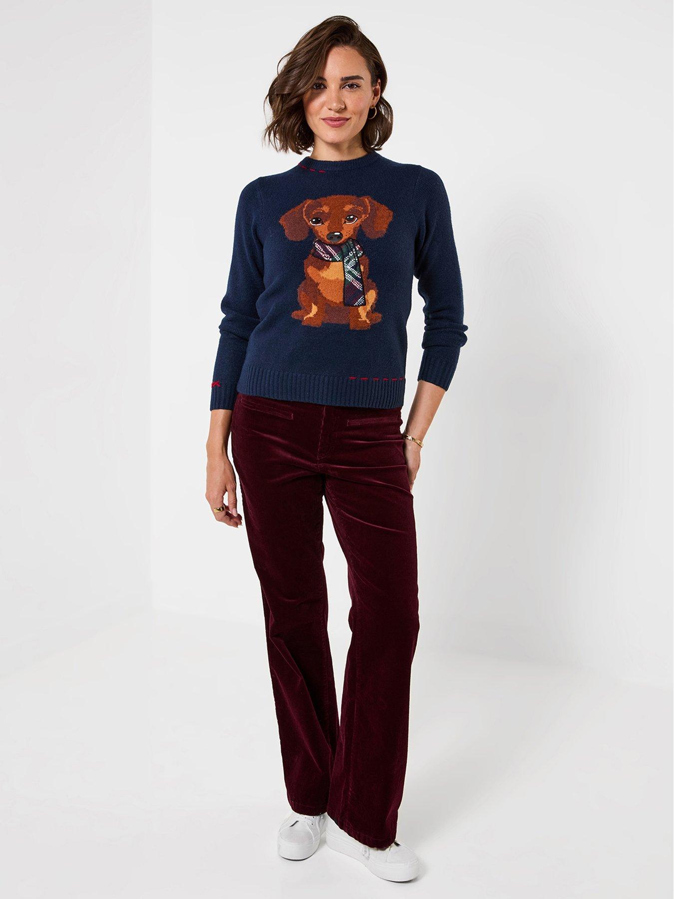 Image 3 of 5 of Joe Browns Trixie Embroidered Sausage Dog Jumper