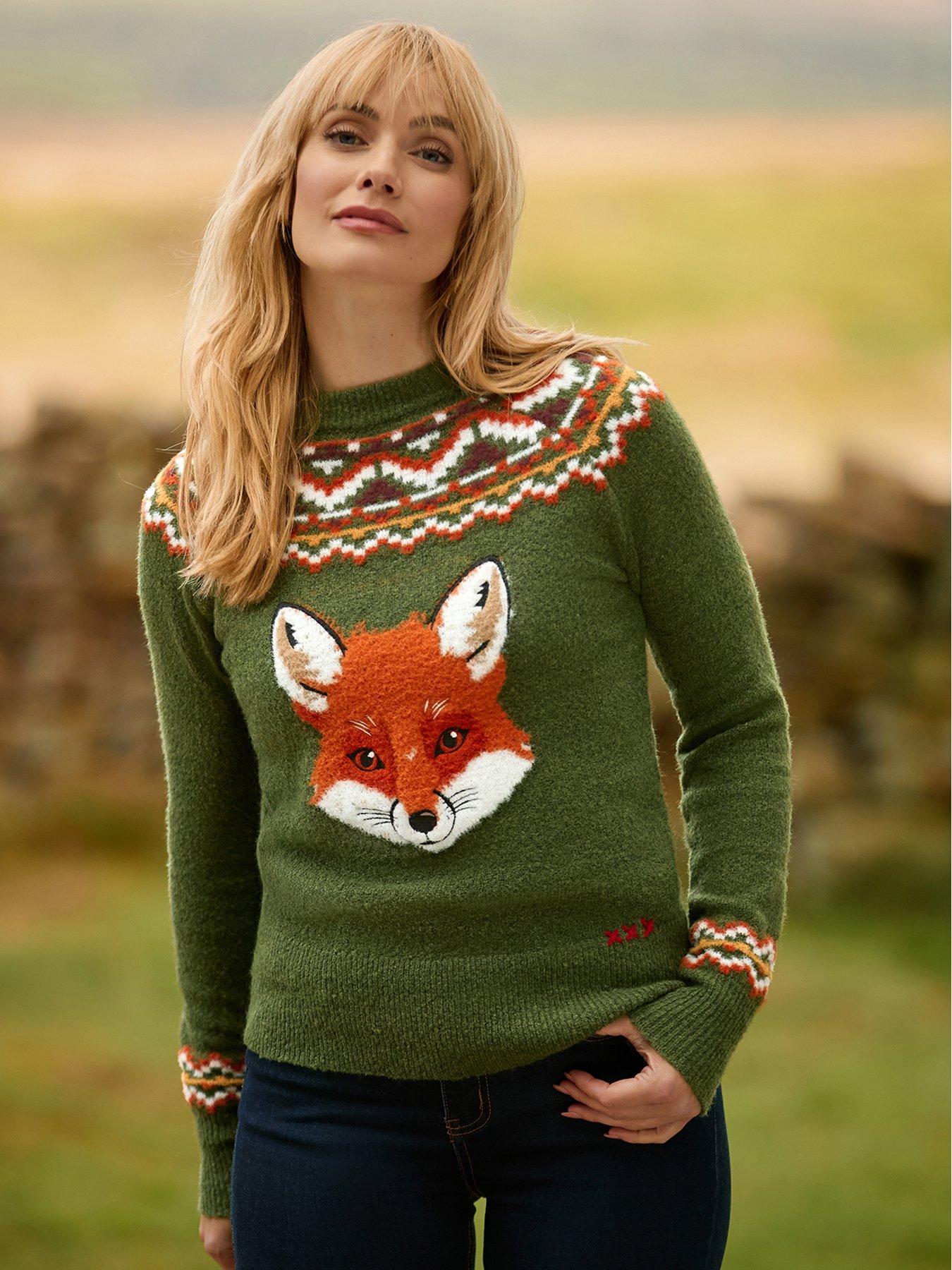 Image 1 of 7 of Joe Browns Fantastic Fox Embroidered Jumper