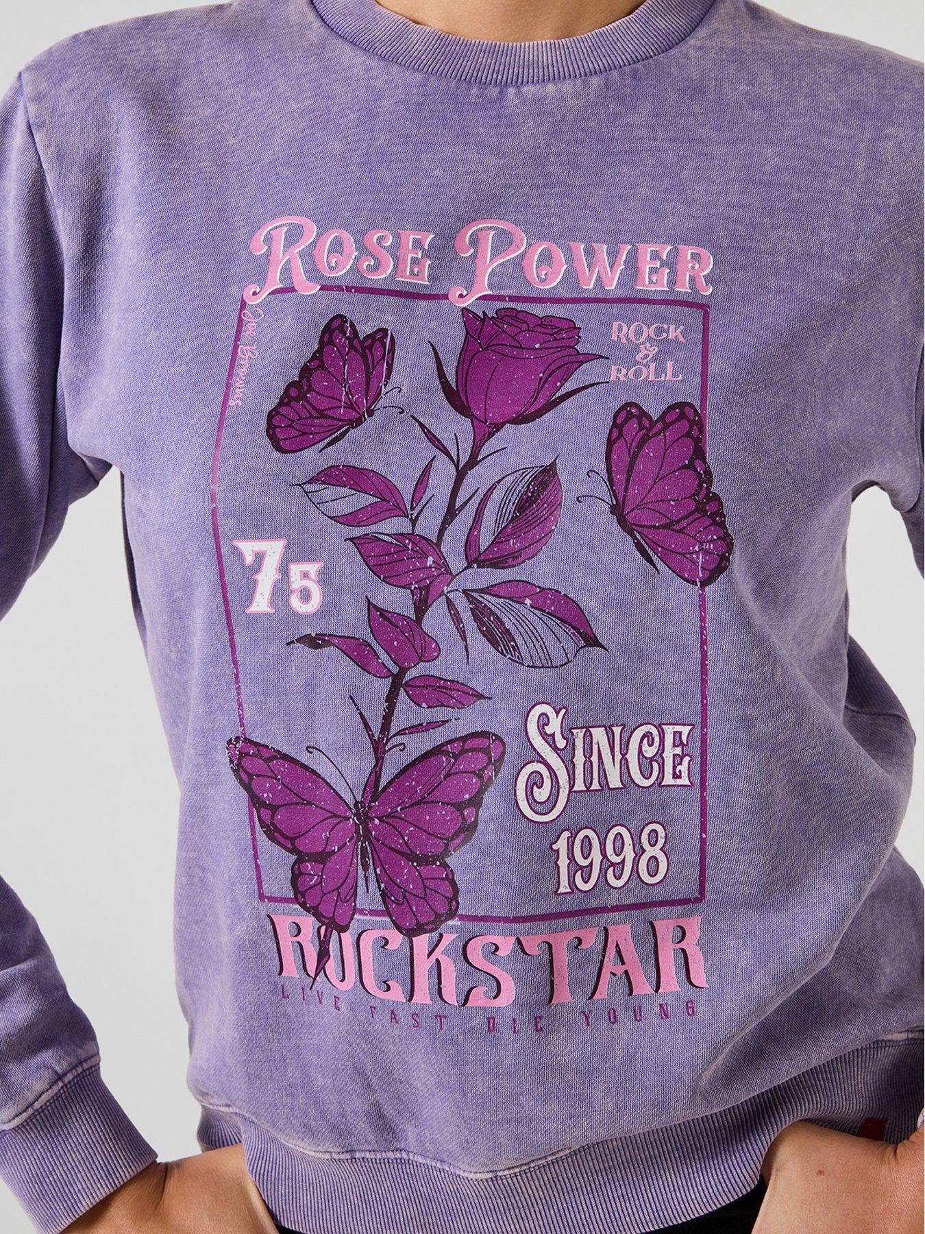 Image 4 of 5 of Joe Browns Acid Wash Rockstar Graphic Sweatshirt