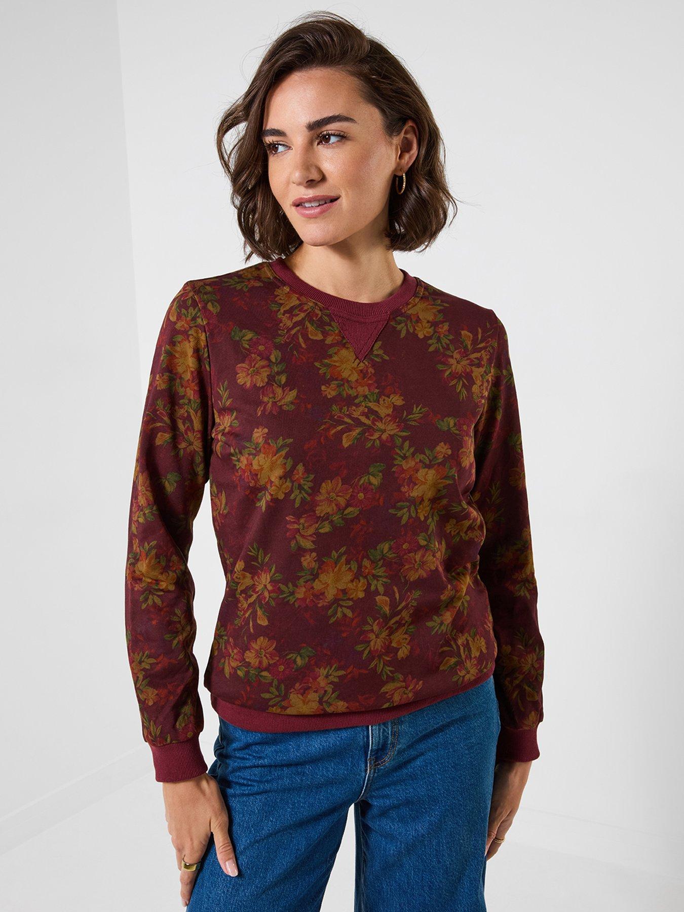 Image 1 of 5 of Joe Browns Floral Printed Sweatshirt