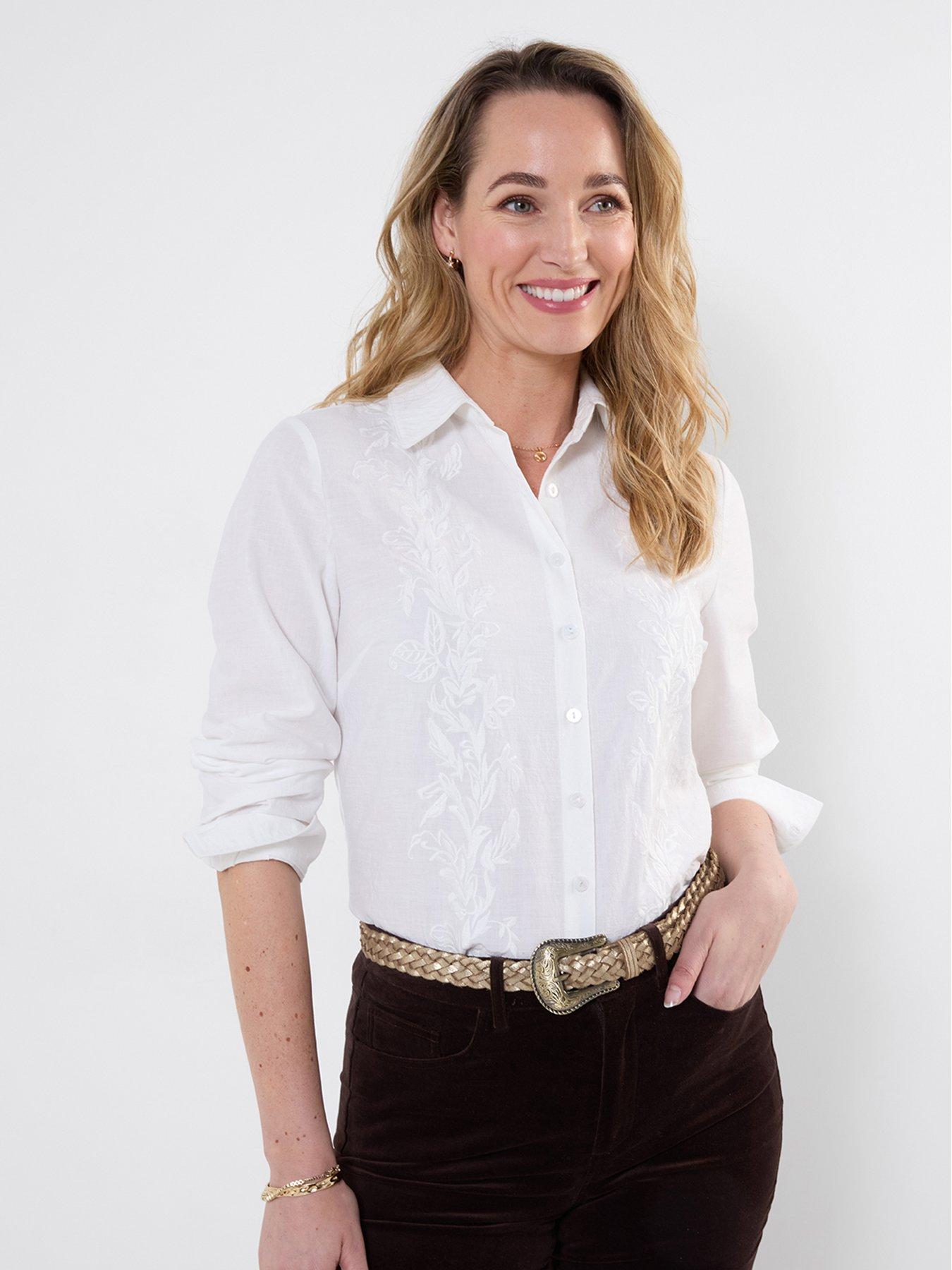 Image 1 of 5 of Joe Browns Isabella Embroidered Collared Shirt