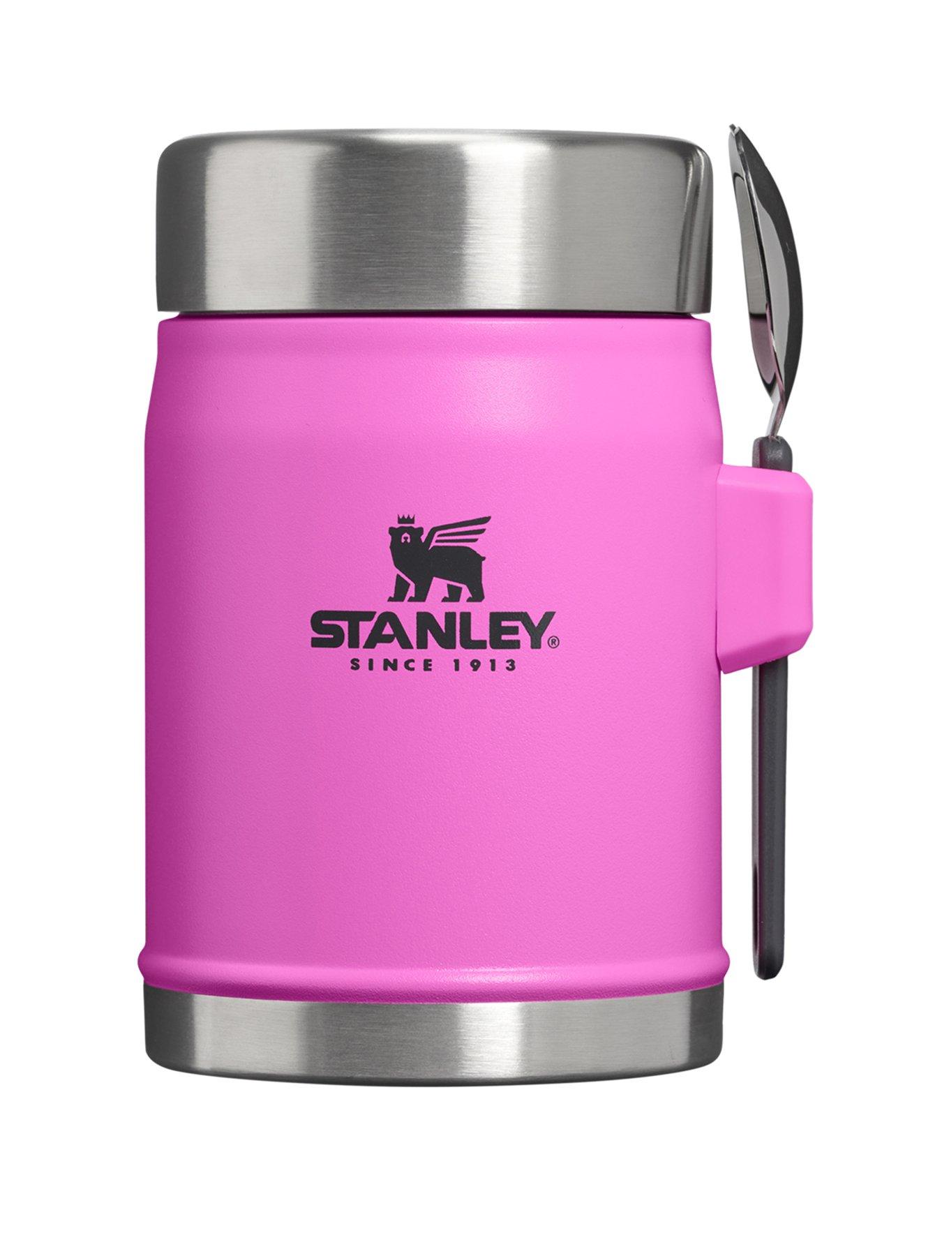 Stanley 1913 The Legendary Food Jar + Spork 0.4L / 14Oz in Charcoal Pink