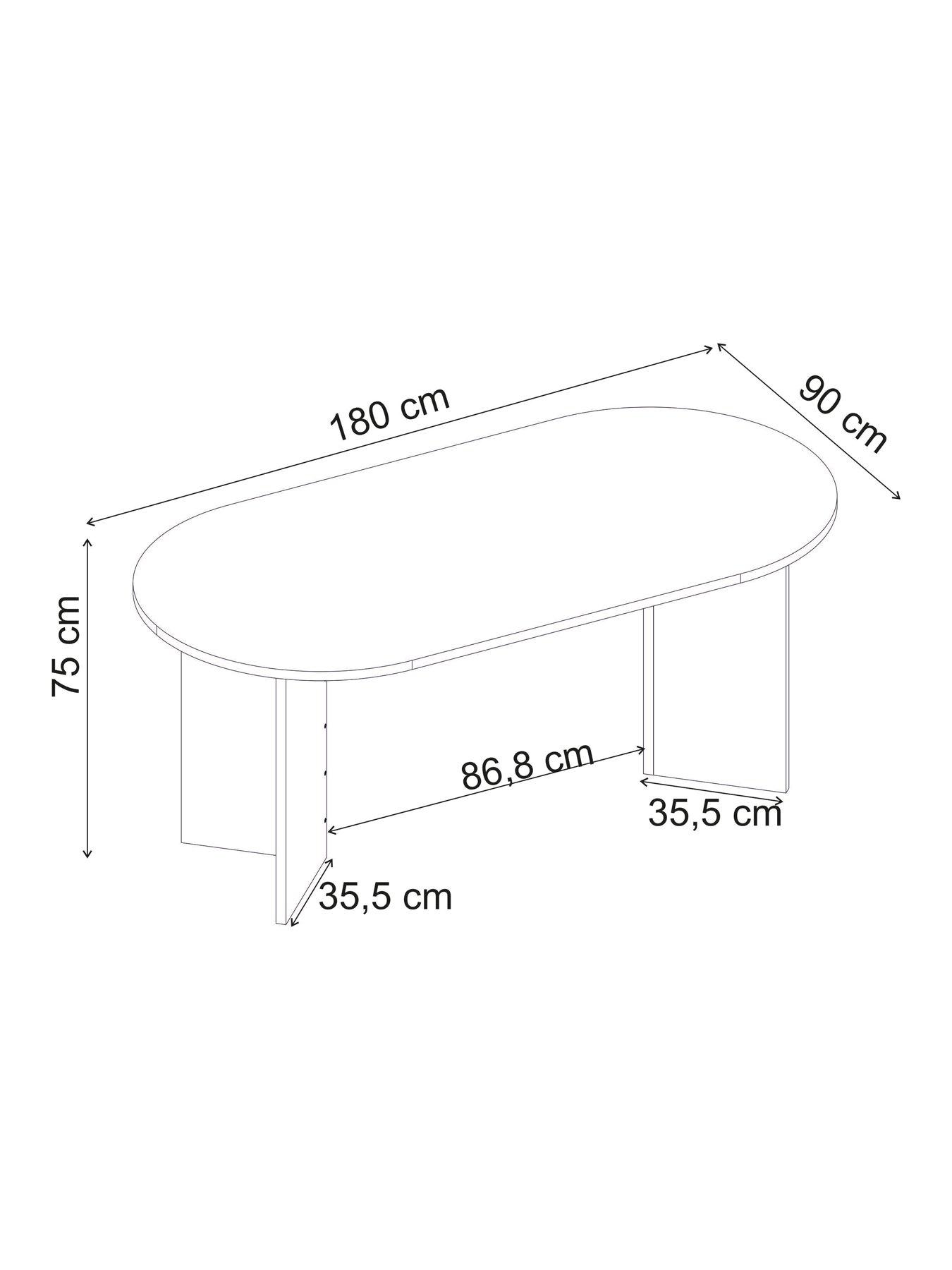 Image 5 of 6 of Decortie Sablin Dining Table