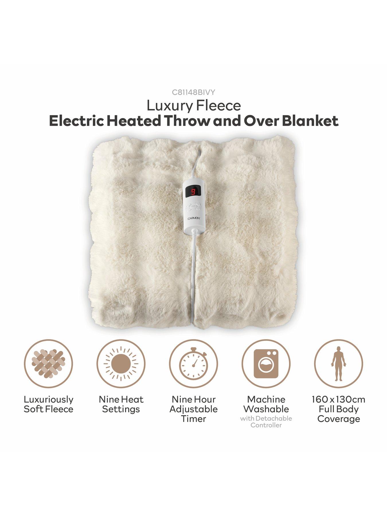 Image 3 of 7 of Carmen Bubble Fleece Electric Over Heated Throw