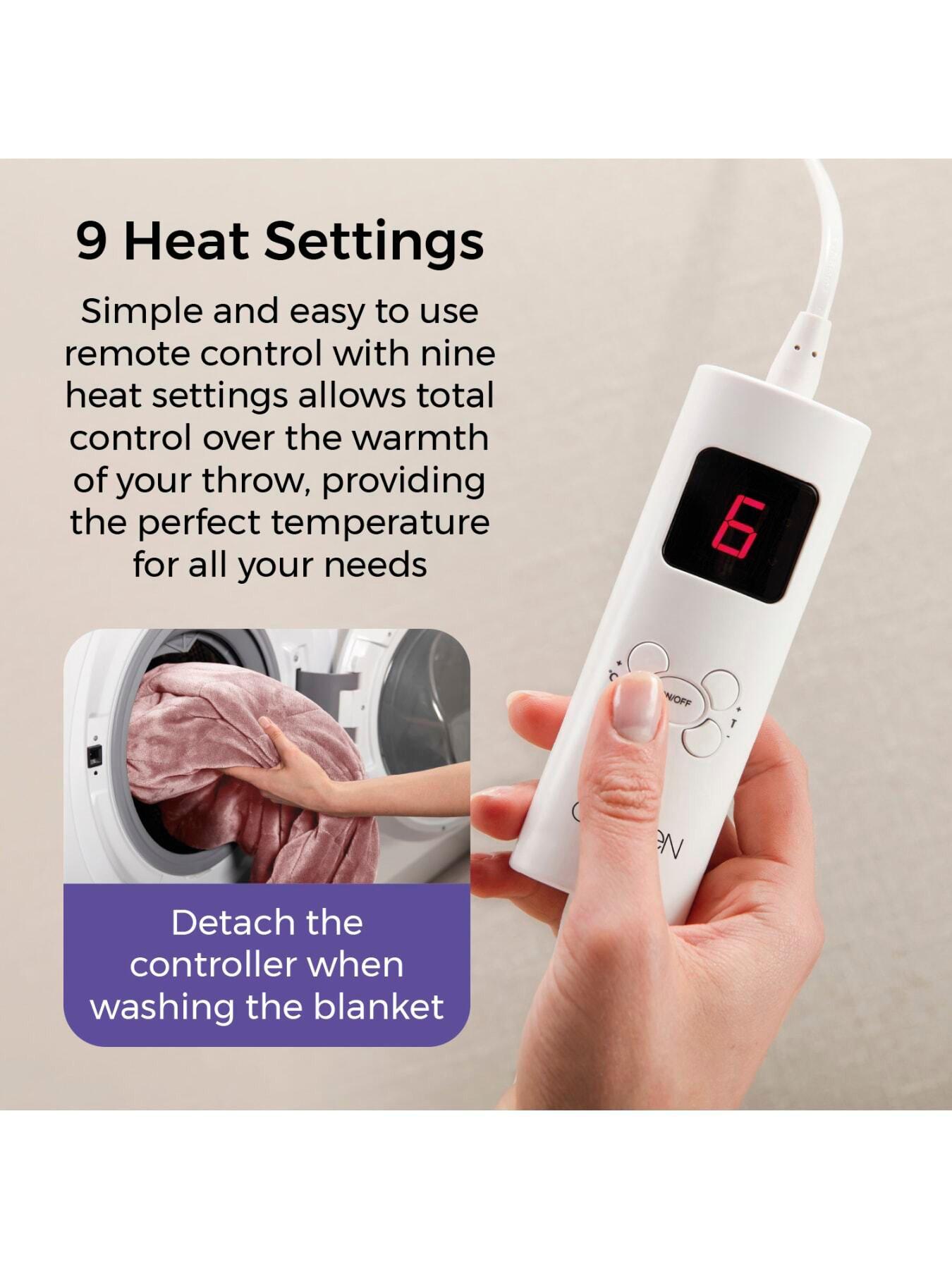 Image 4 of 6 of Carmen Rechargeable Hot Water Bottle &amp; Luxury Electric Heated Flow with Over Blanket, Pink