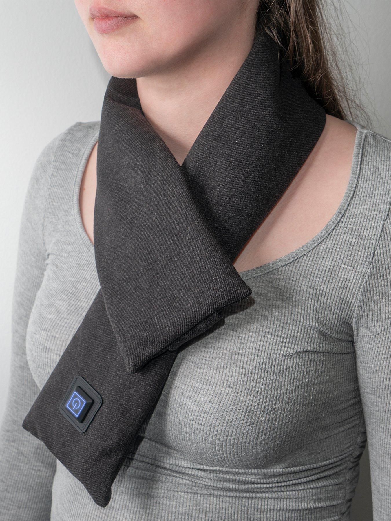 Image 1 of 7 of Carmen Heated Neck Wrap/Scarf, 3 Temperature Settings, Dark Grey