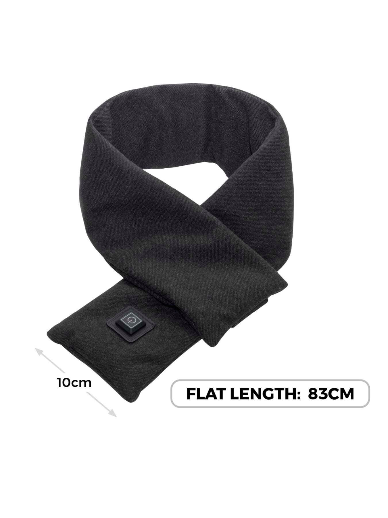 Image 6 of 7 of Carmen Heated Neck Wrap/Scarf, 3 Temperature Settings, Dark Grey