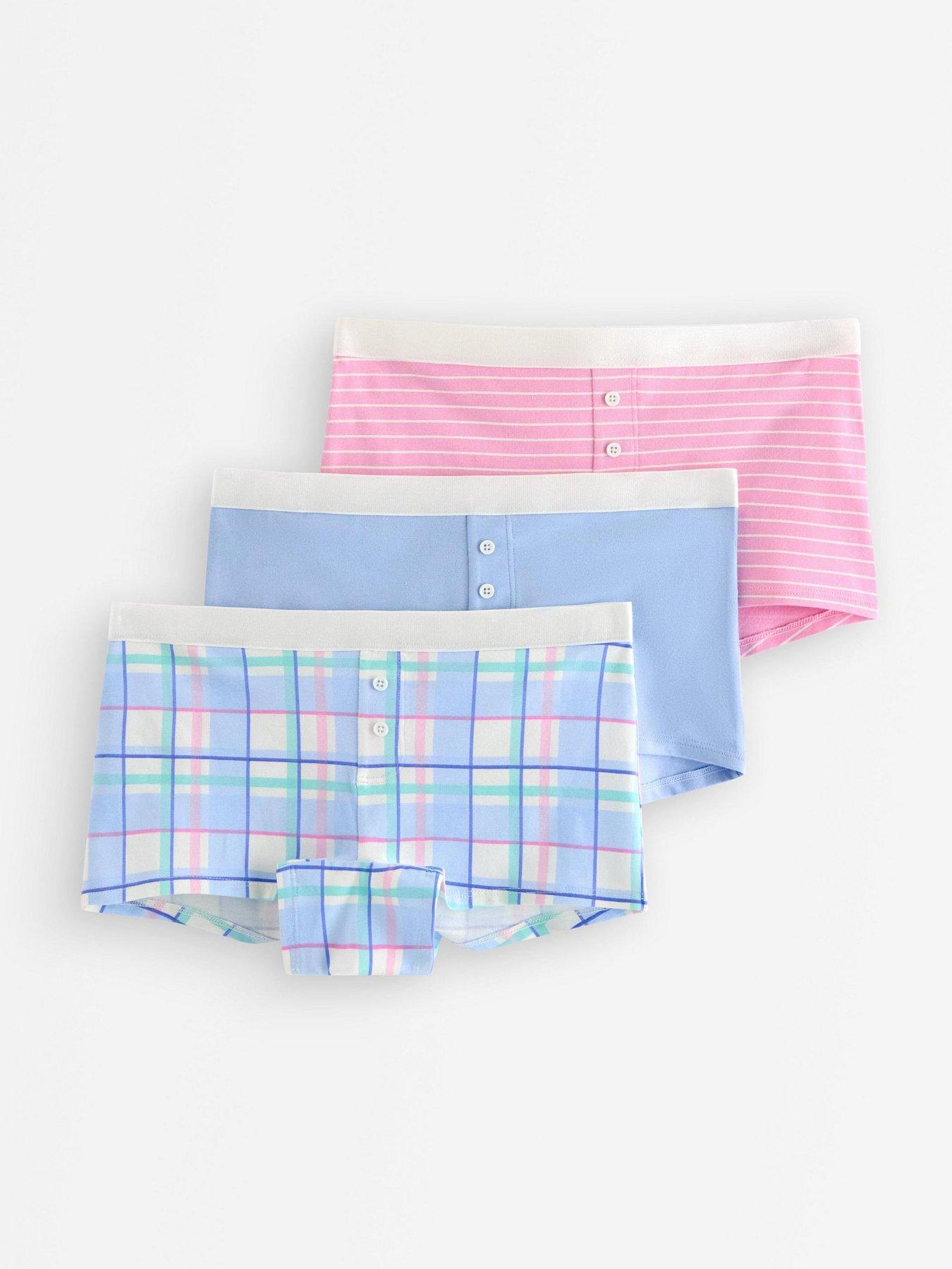 Image 1 of 3 of Lindex Girls 3 Pack Boxer Briefs - White