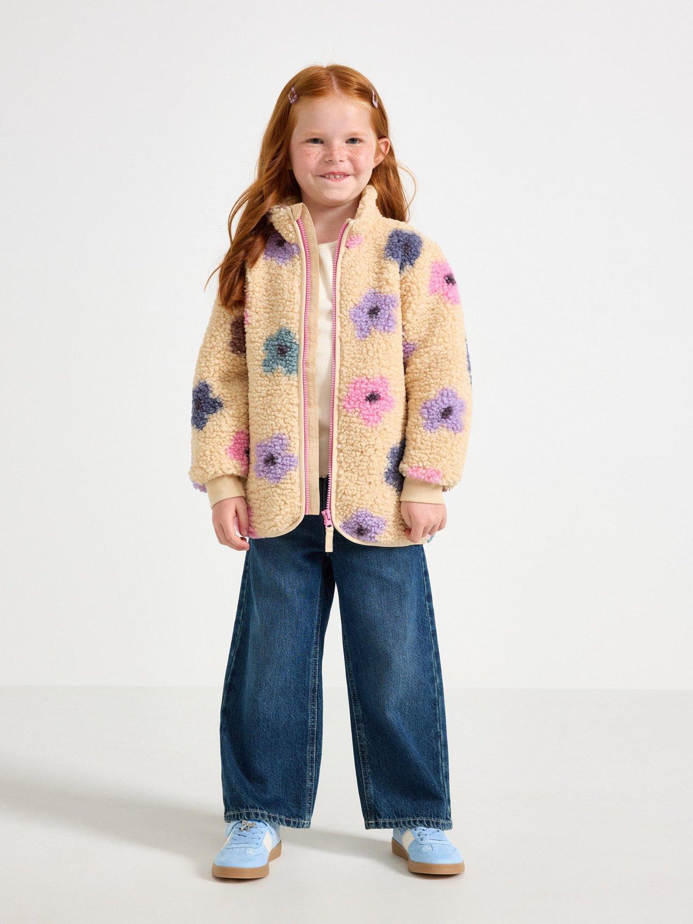 Image 1 of 4 of Lindex Girls Pile Jacket - Pink