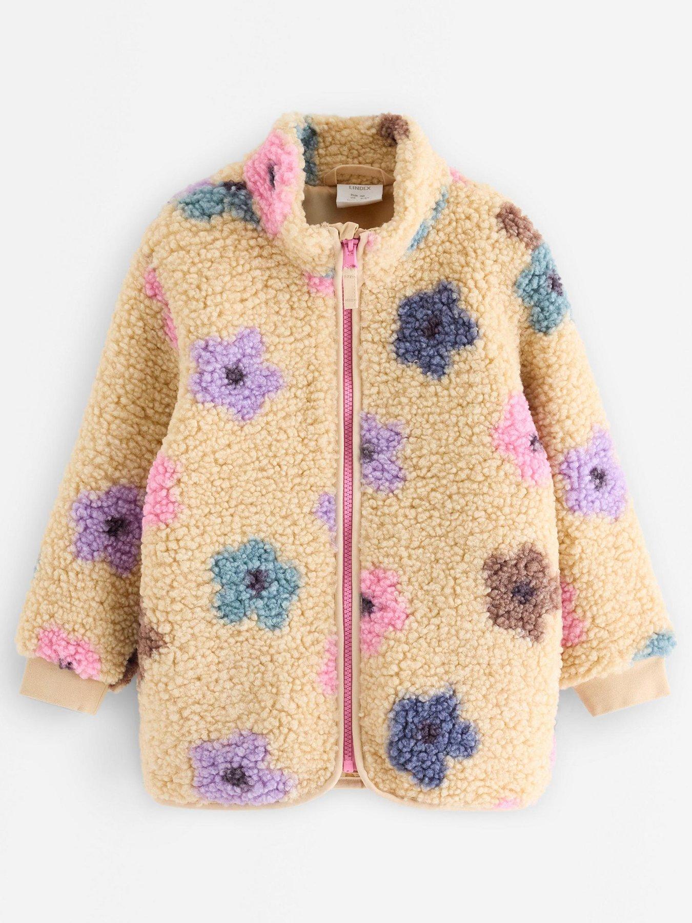 Image 2 of 4 of Lindex Girls Pile Jacket - Pink