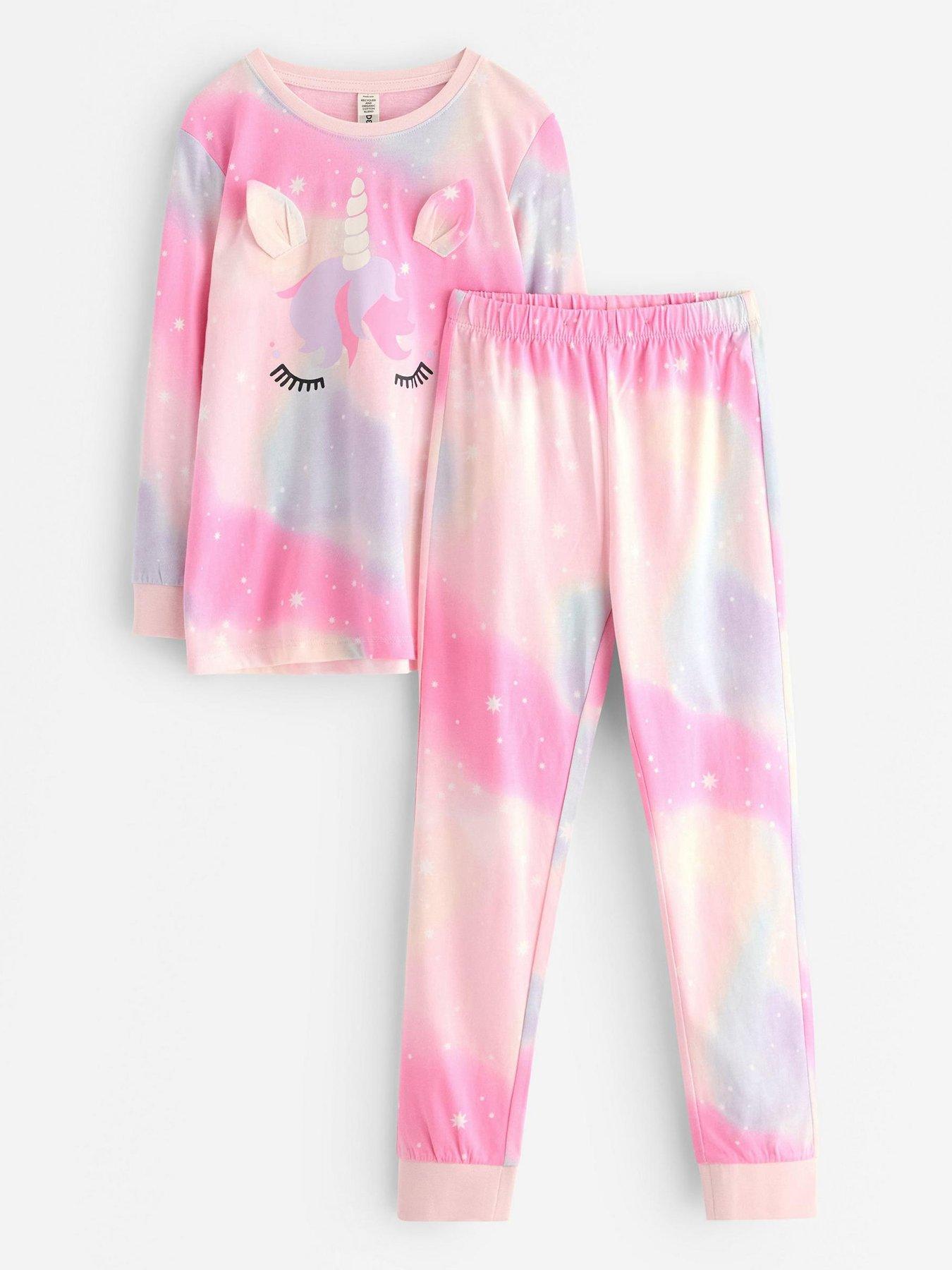 Image 2 of 4 of Lindex Younger Girls 3D Unicorn Pyjamas - Pink