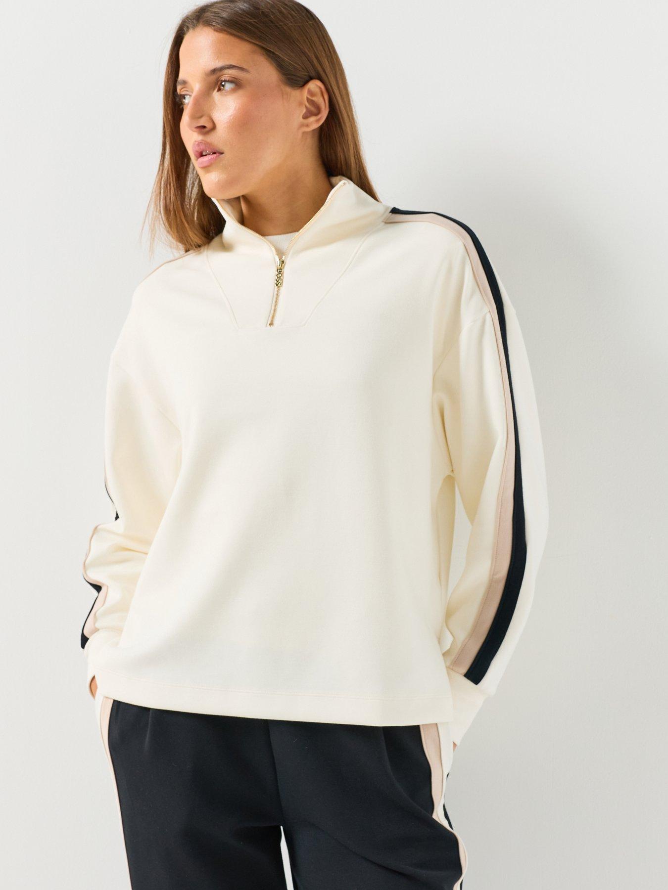 Image 1 of 6 of BOSS Mirage Sweatshirt - White