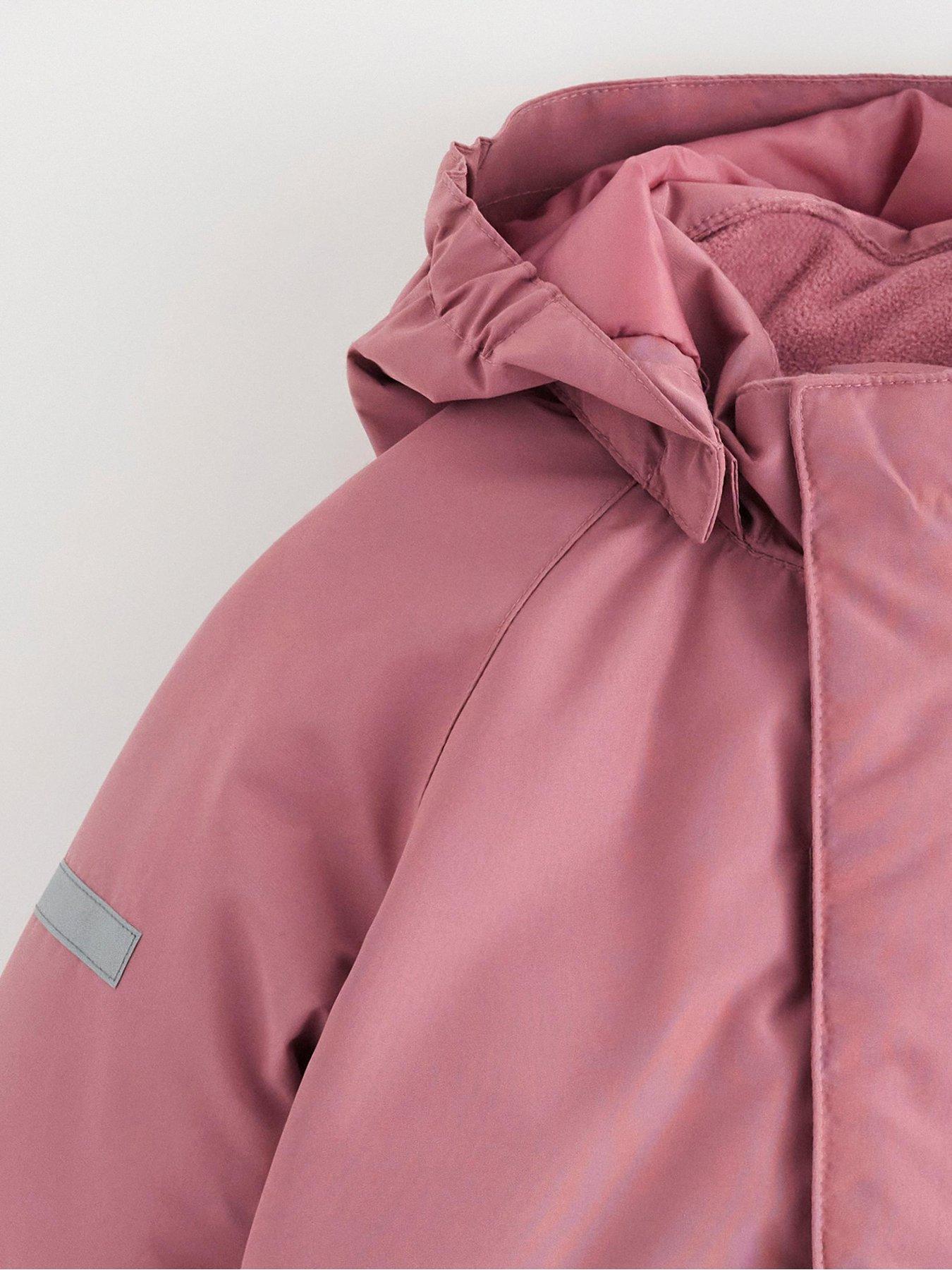 Image 4 of 4 of Lindex Girls Padded Hooded Jacket with Pockets - Pink
