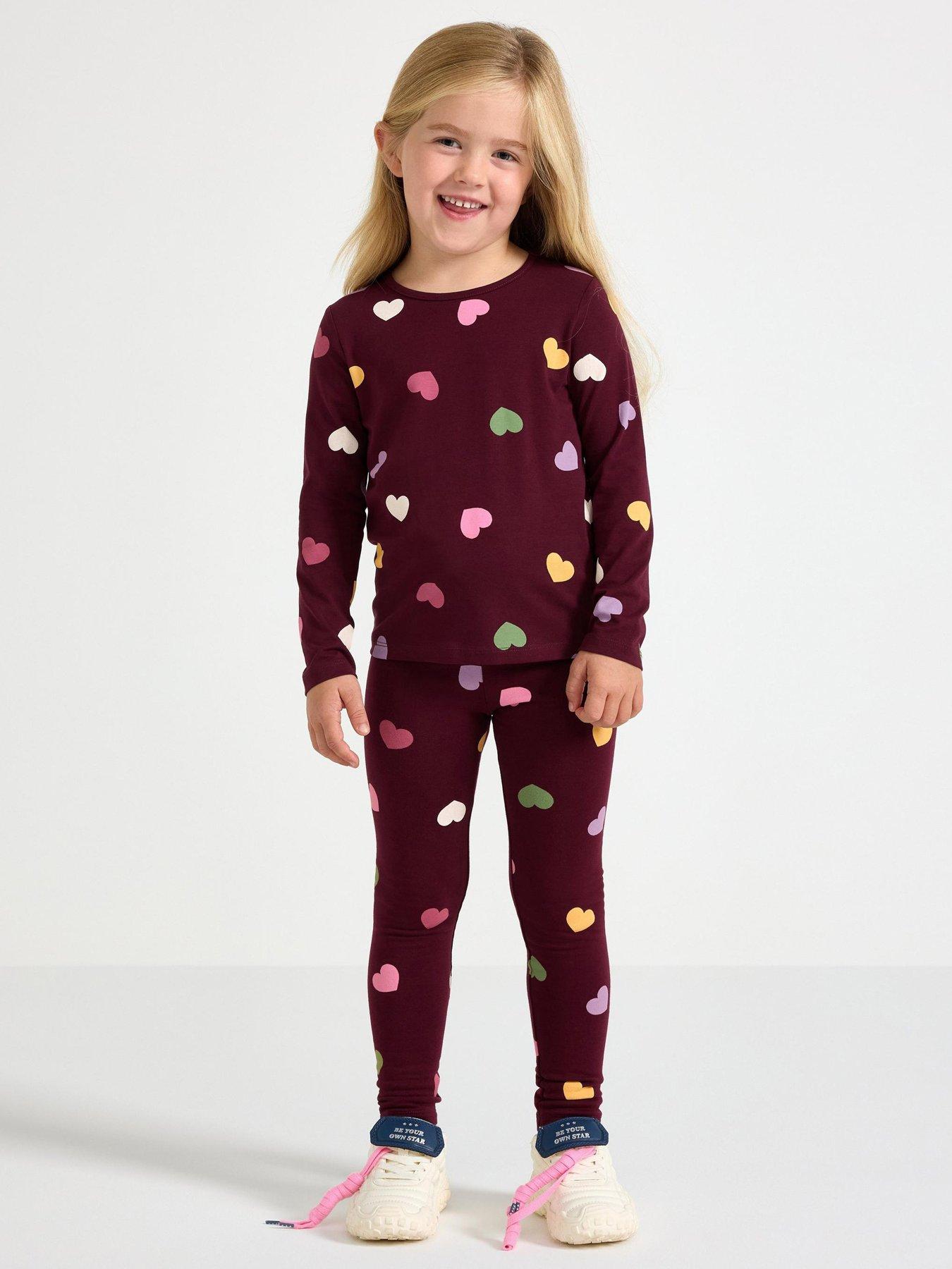 Image 1 of 4 of Lindex Girls 2 Pack Leggings - Purple