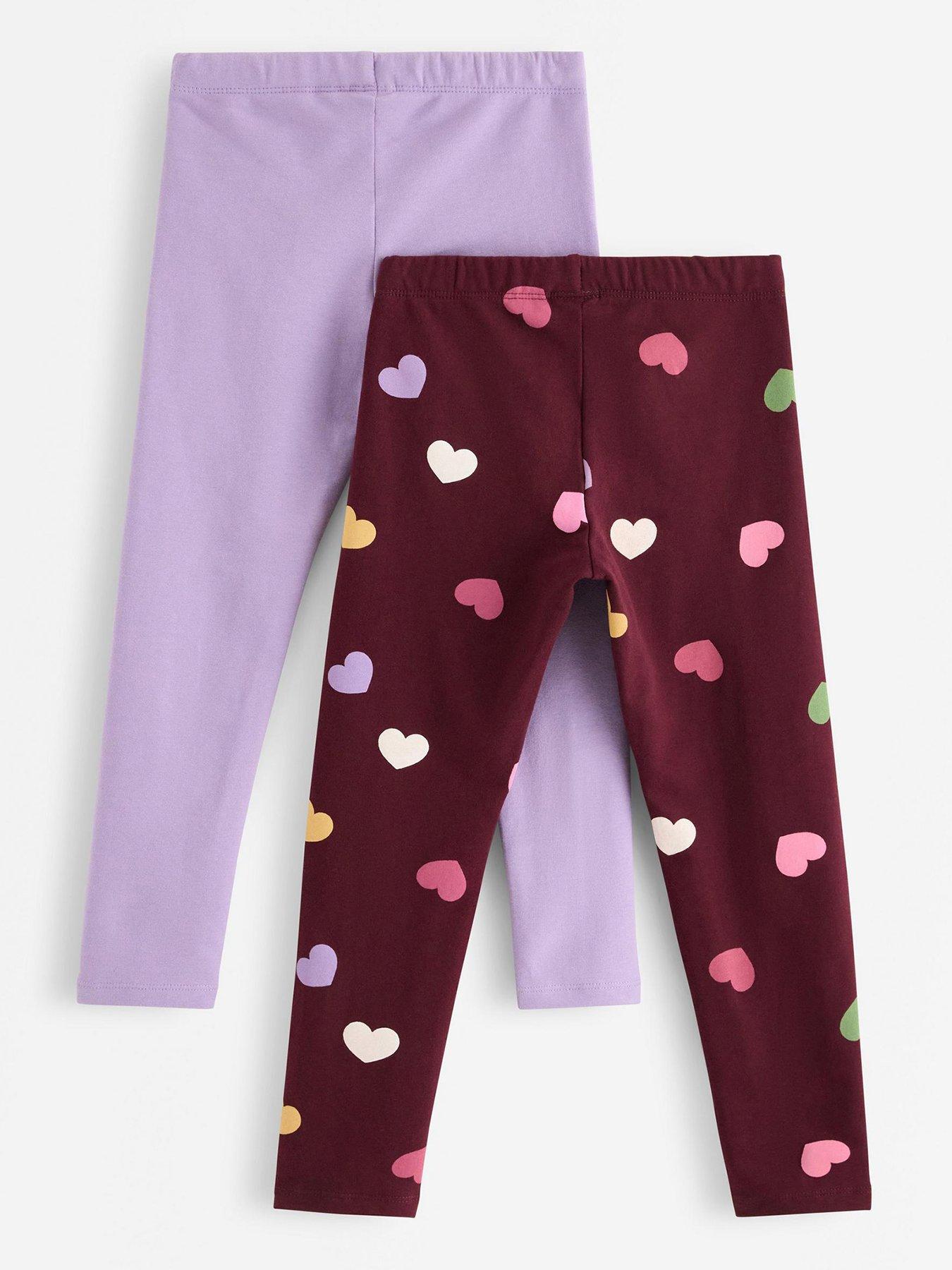 Image 3 of 4 of Lindex Girls 2 Pack Leggings - Purple