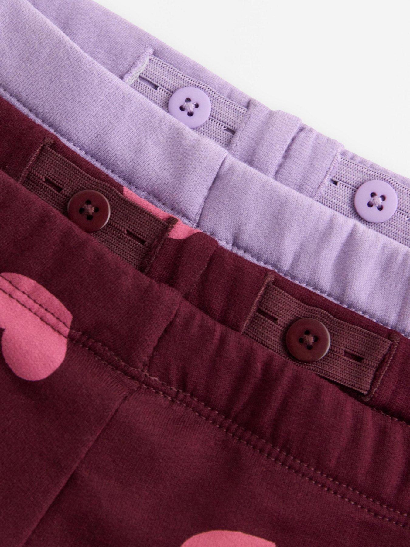 Image 4 of 4 of Lindex Girls 2 Pack Leggings - Purple