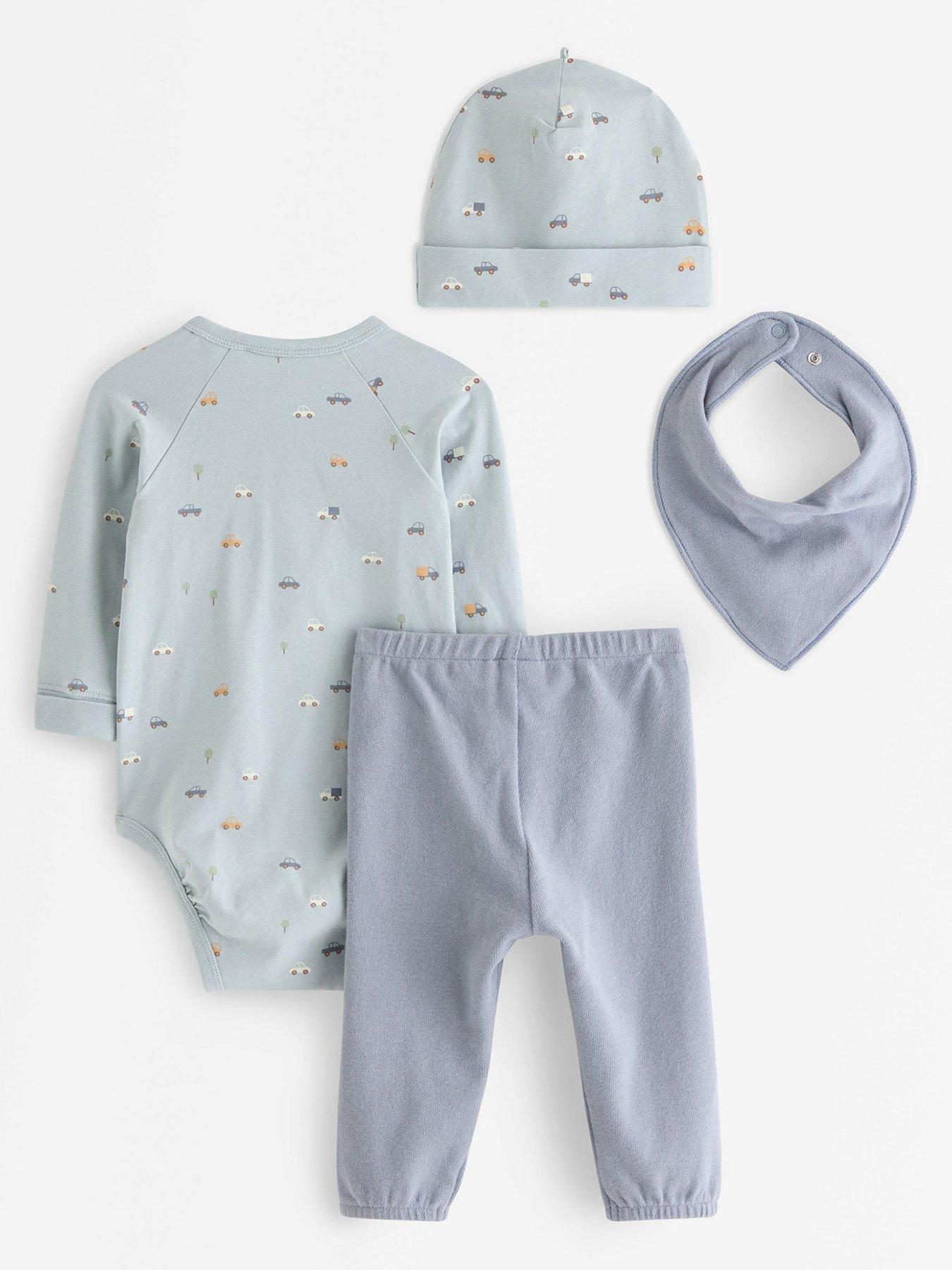 Image 2 of 3 of Lindex Baby Boys Set 4 Piece Outfit Set - Blue