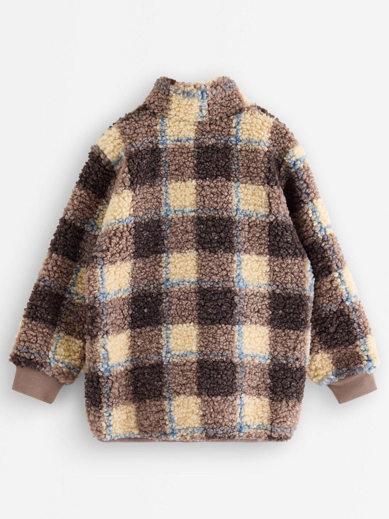 Image 3 of 4 of Lindex Boys Pile Jacket - Khaki