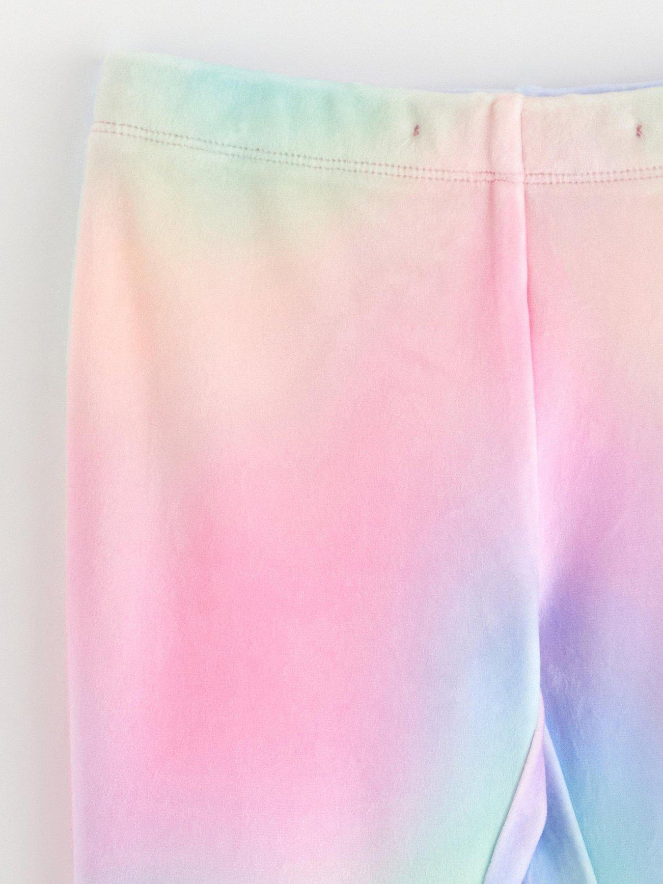 Image 4 of 4 of Lindex Girls Velour Flare Leggings - Pink