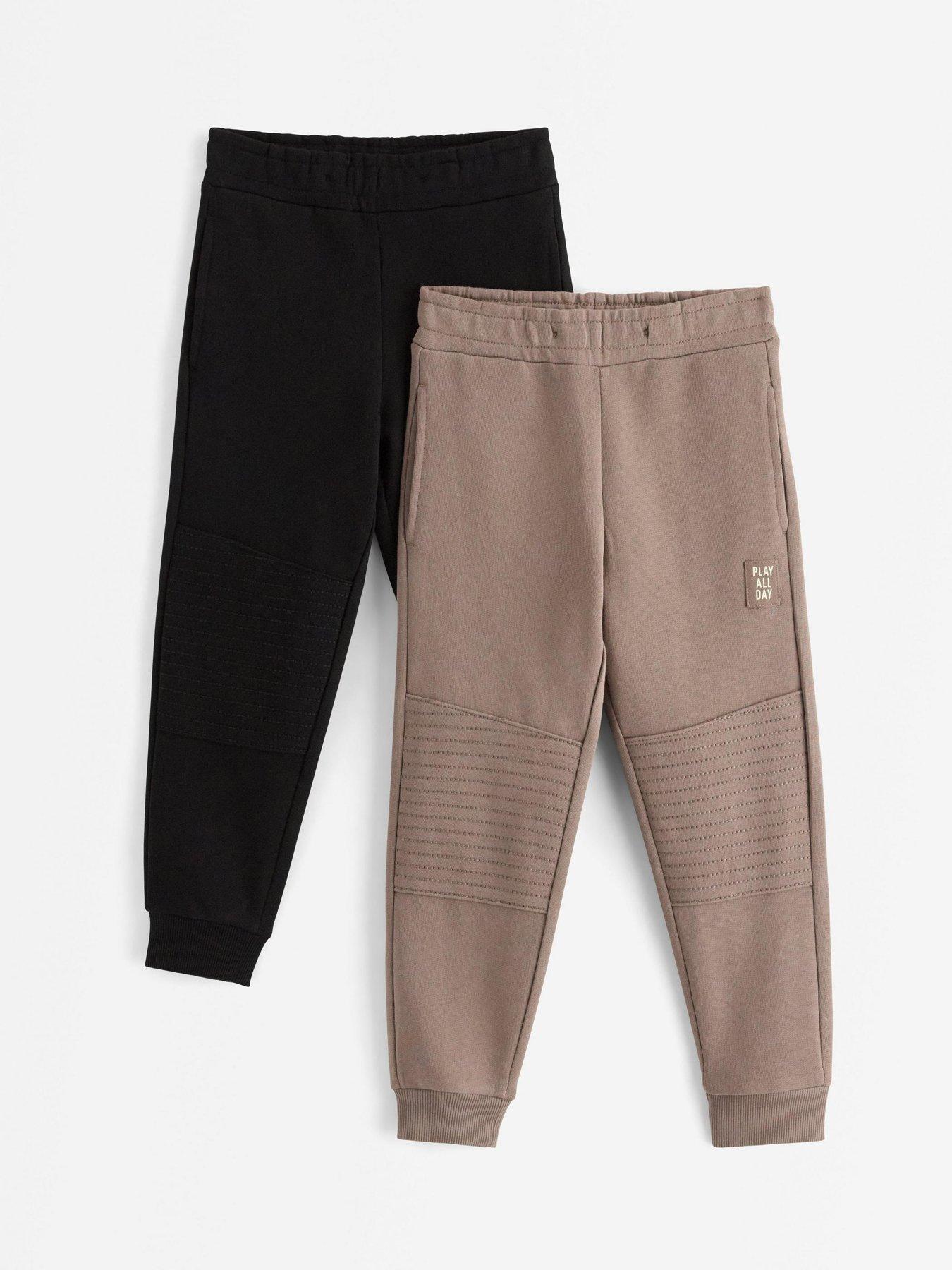 Image 1 of 3 of Lindex Boys 2 Pack Essential Reinforced Knee Trousers - Khaki