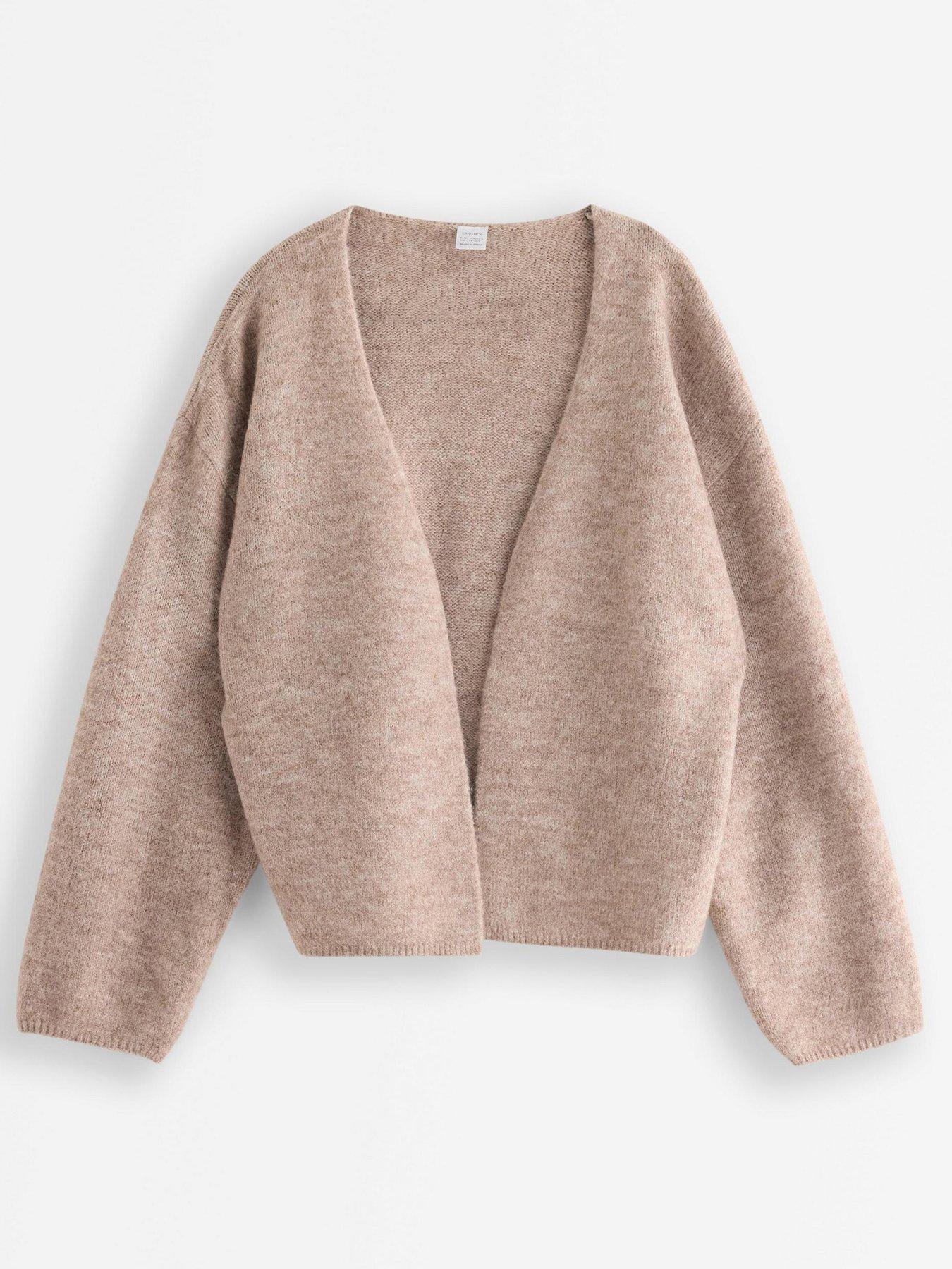 Image 2 of 4 of Lindex Girls Soft Knit Open Front Cardigan - Beige