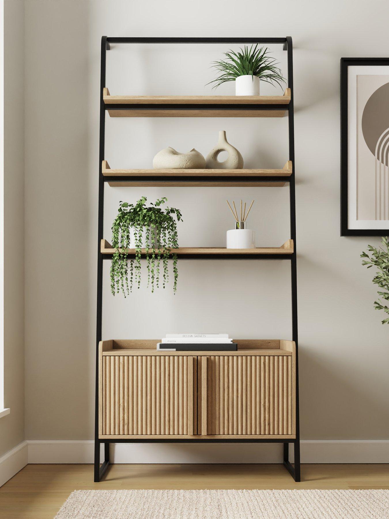GFW Octavia Ladder Shelf Oak