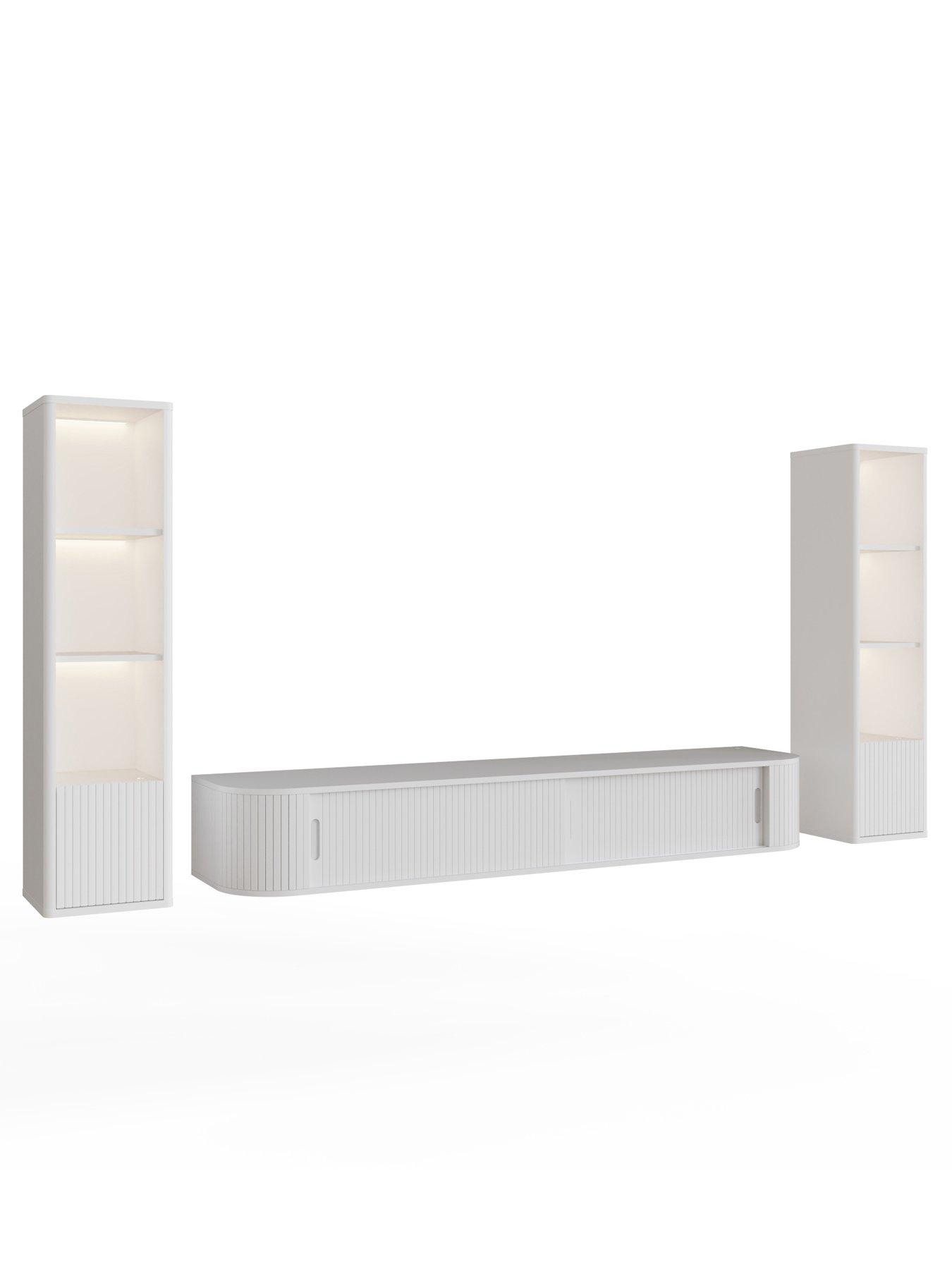 Image 3 of 6 of GFW Mateo 180cm 3pc Kit (tv And 2 X Shelf)