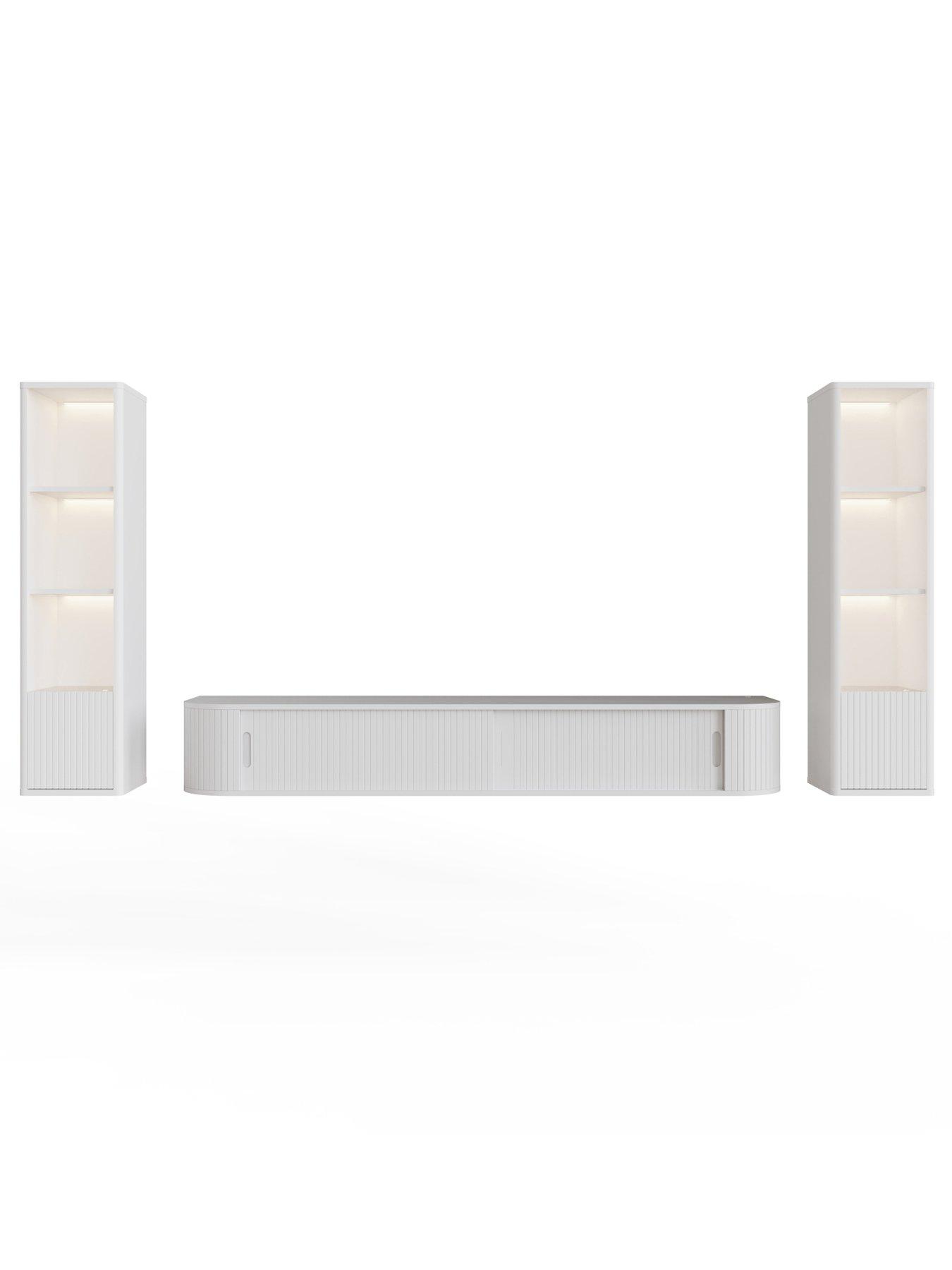 Image 4 of 6 of GFW Mateo 180cm 3pc Kit (tv And 2 X Shelf)