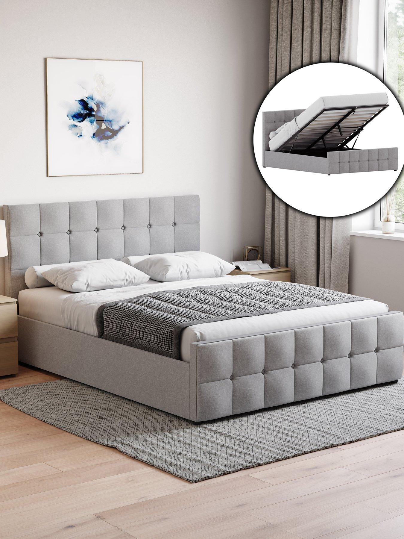 Vida Designs Valentina End Lift Ottoman King Bed