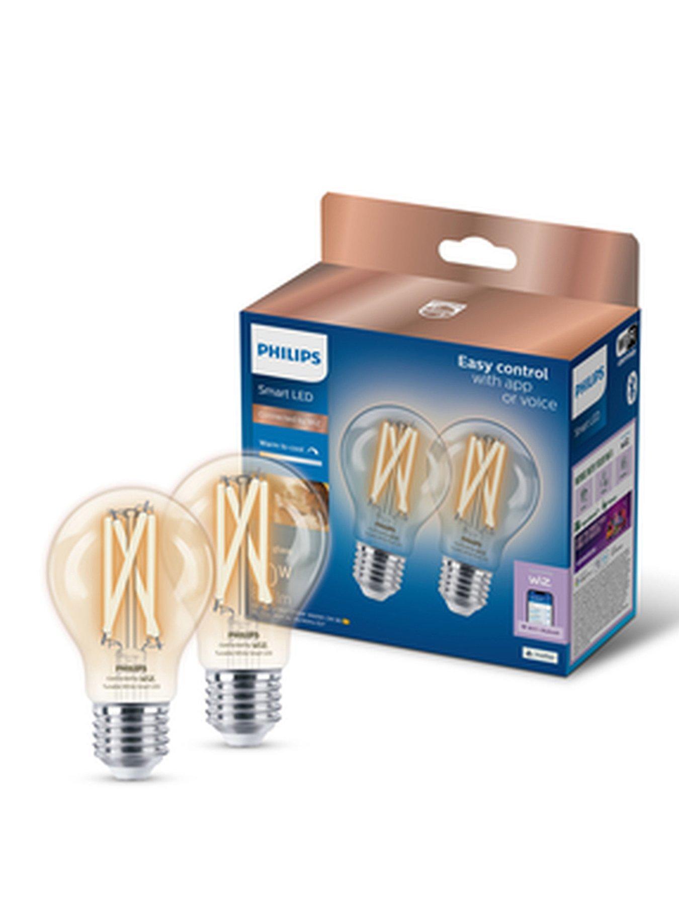 Philips Philips Smart LED RGB A60 Bulb E27 Base, Twin Pack