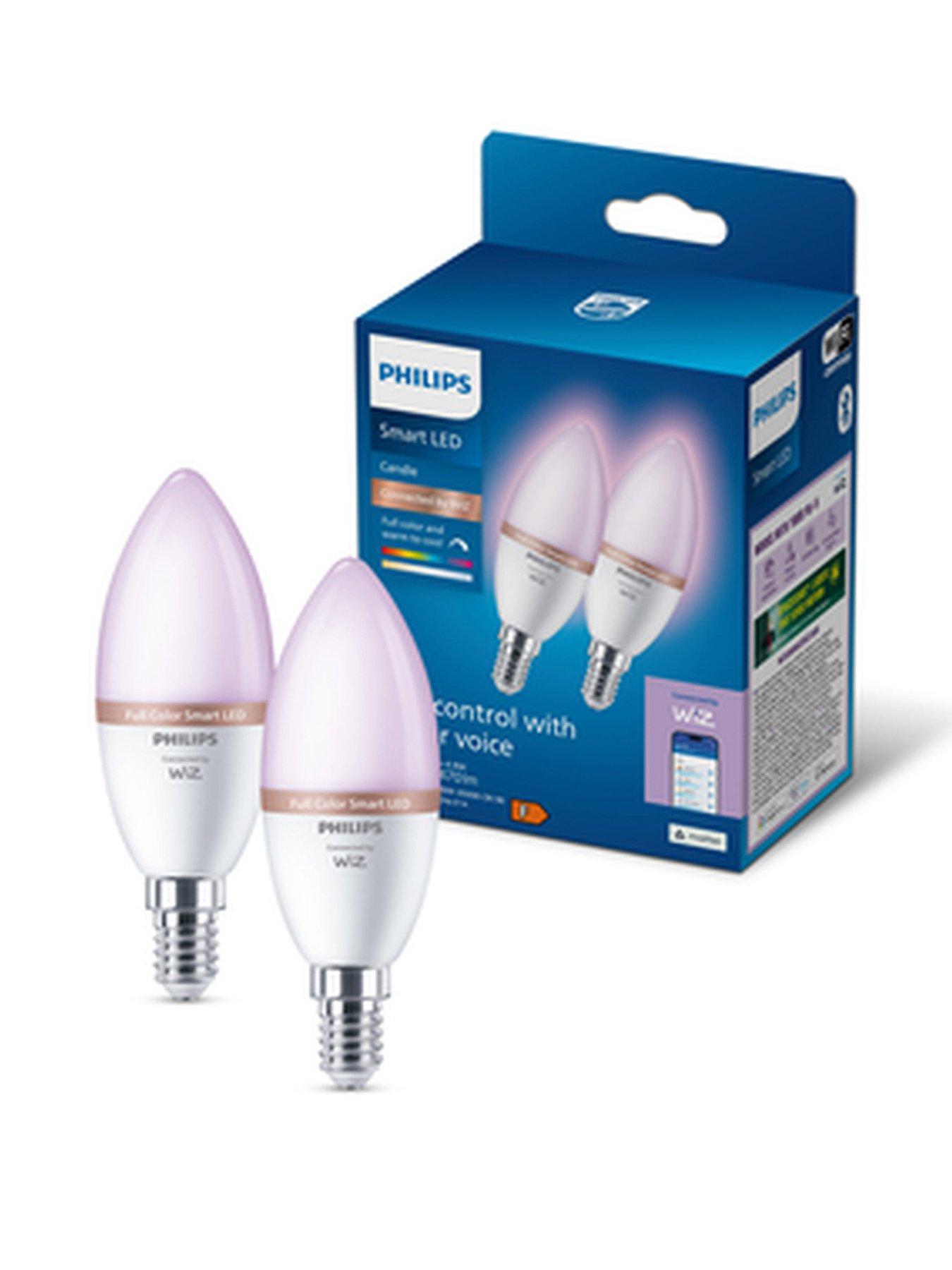 Philips Philips Smart LED RGB E14 Bulb - 40W, Twin Pack