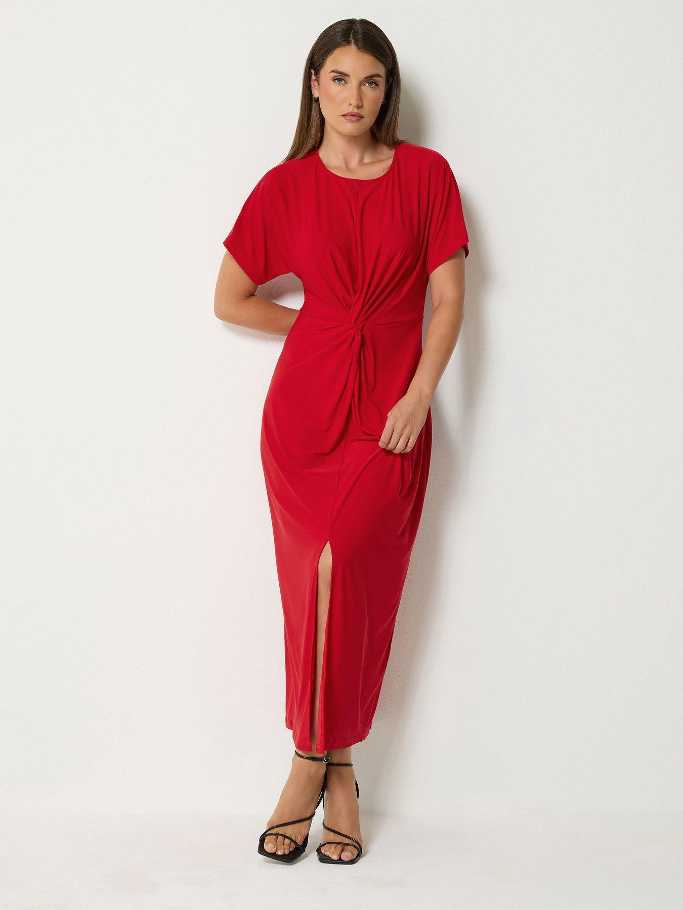 Long Tall Sally Knot Front Maxi Dress - Red