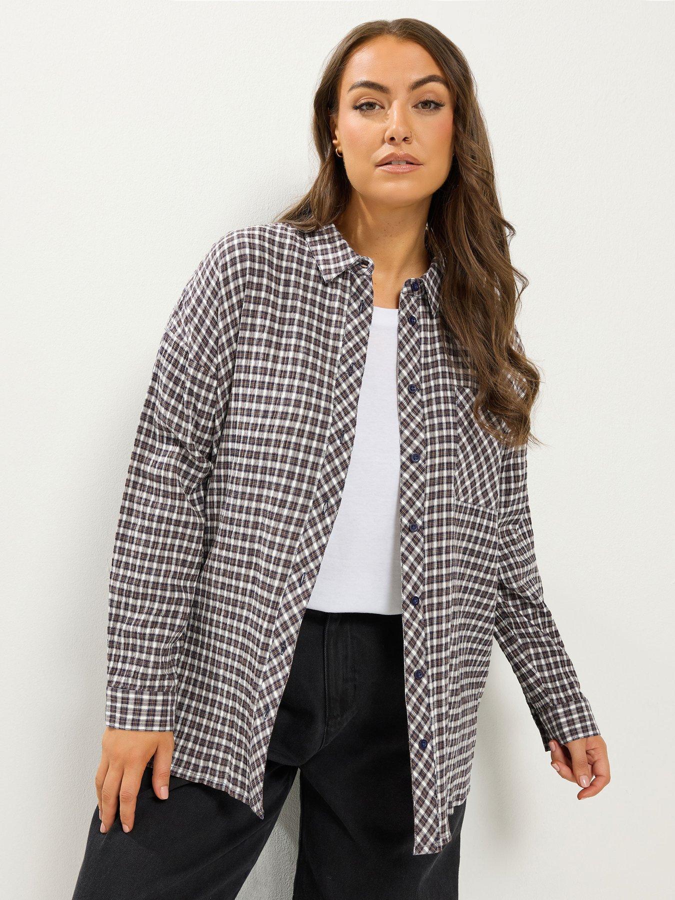 Yours Curve Check Shirt