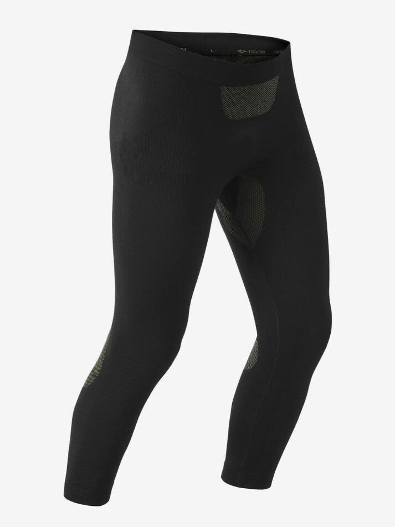 Image 1 of 5 of Decathlon Mens SKI 500 Soft Seamless Base Layer Bottoms - Black