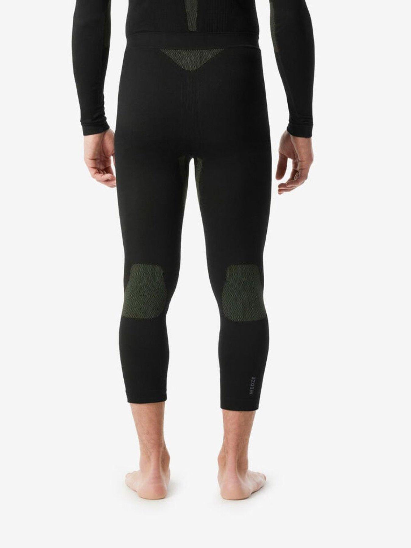 Image 3 of 5 of Decathlon Mens SKI 500 Soft Seamless Base Layer Bottoms - Black