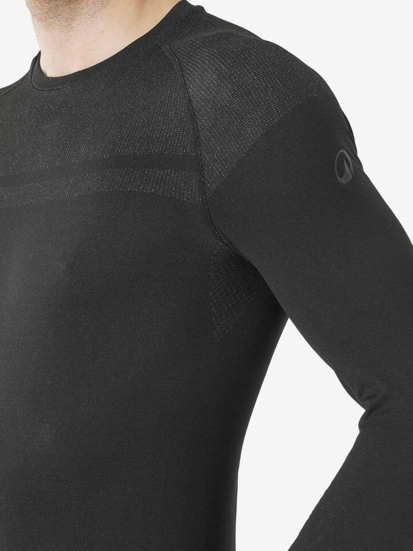 Image 5 of 6 of Decathlon Mens SKI 500 Seamless Close-Fit Stretch Base Layer Top - Black