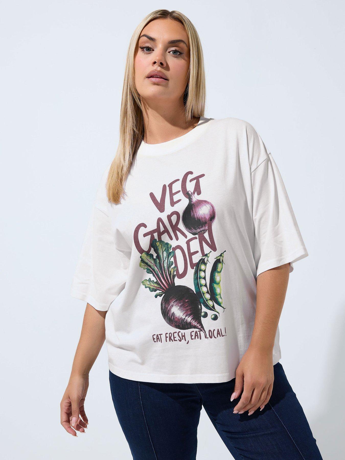 Yours Curve Graphic Boxy T-shirt
