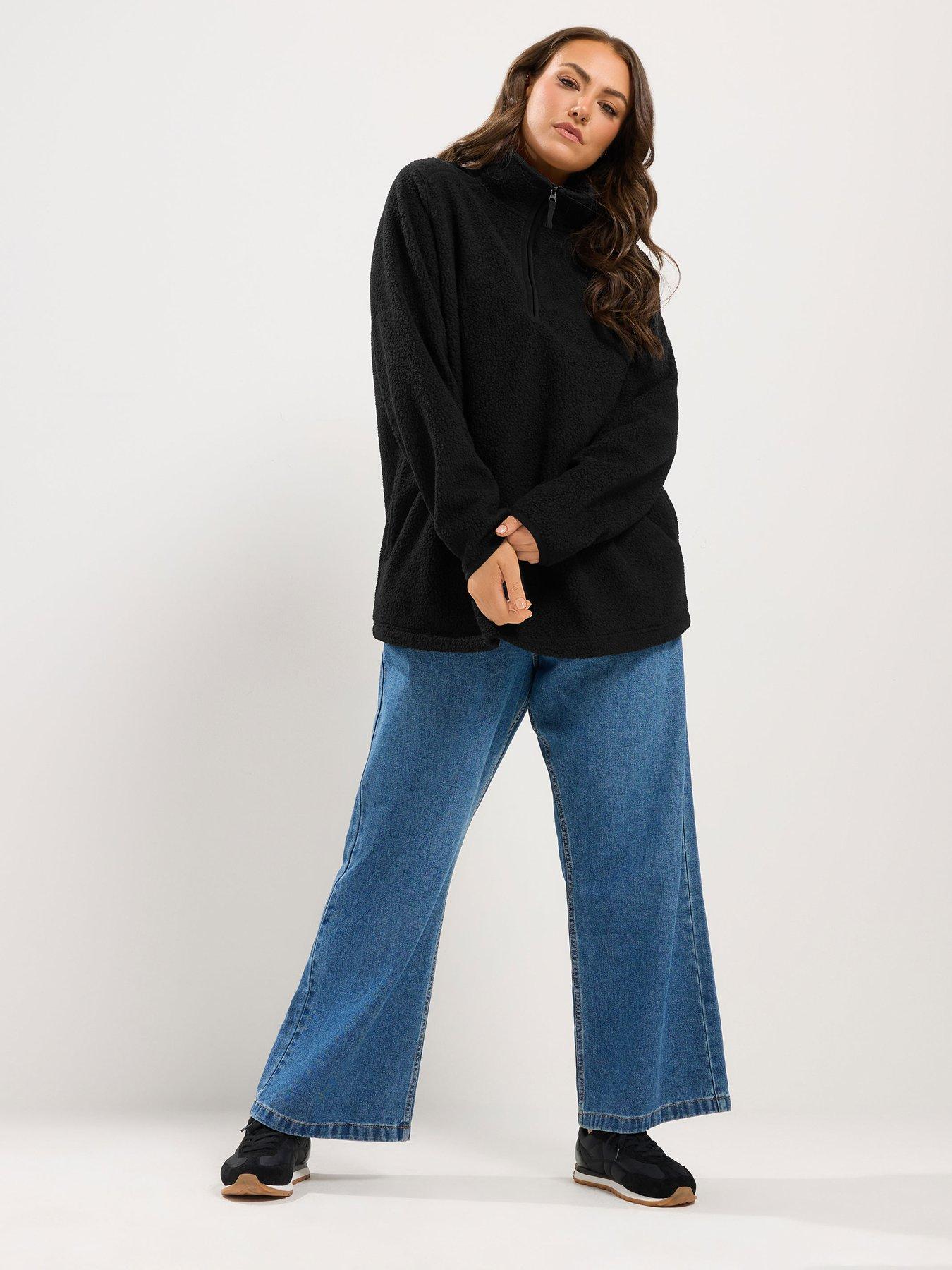 Image 3 of 4 of Yours Curve Half Zip Fleece