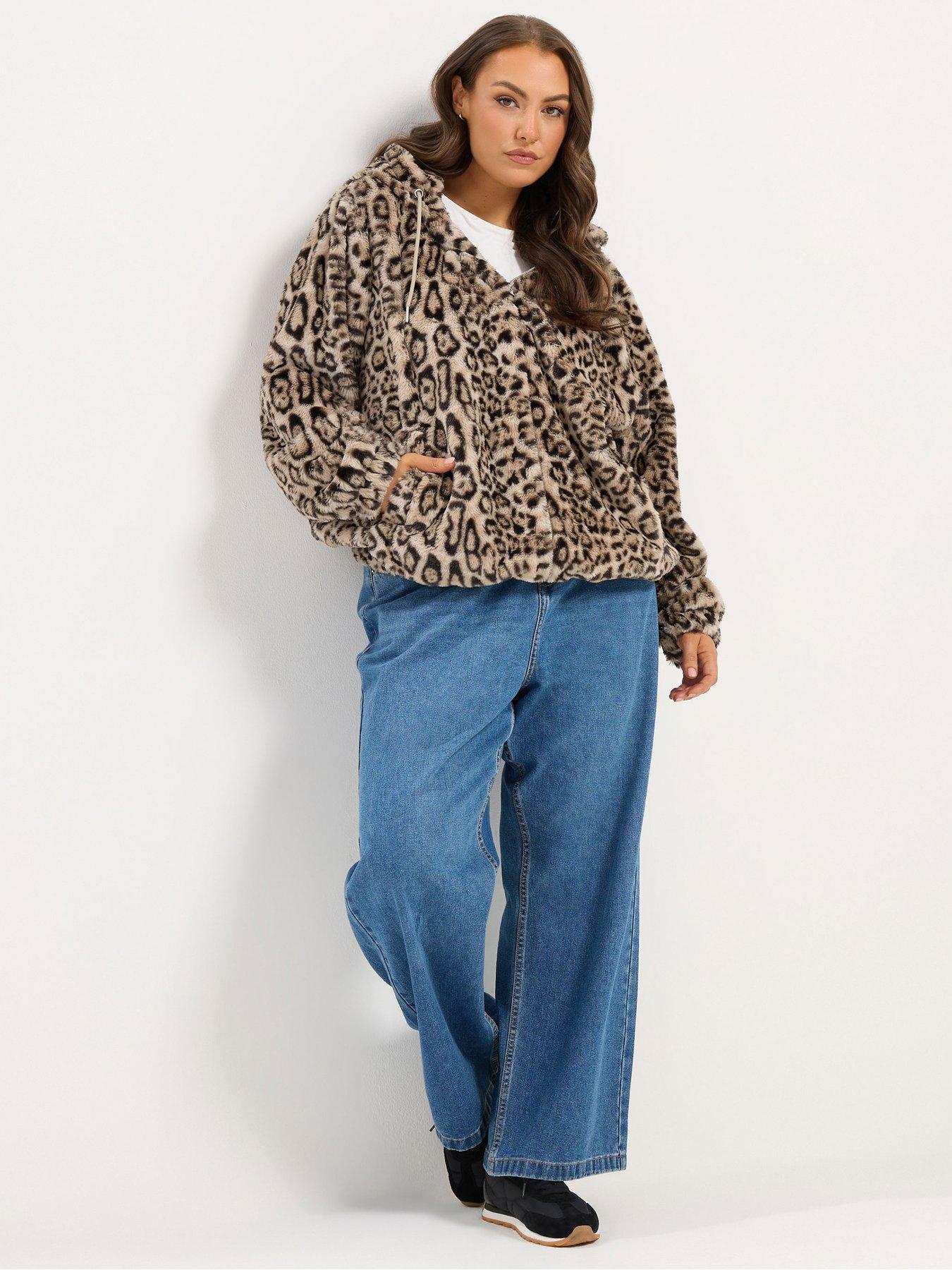 Image 3 of 4 of Yours Curve Faux Fur Zip Thru Fleece