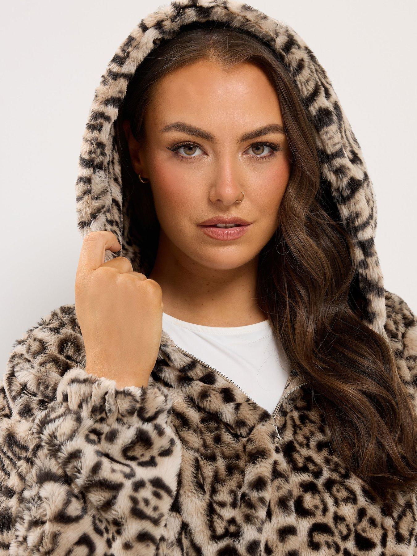 Image 4 of 4 of Yours Curve Faux Fur Zip Thru Fleece