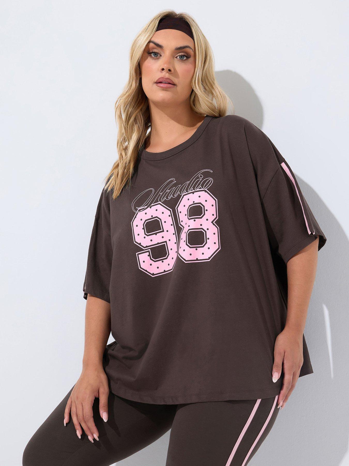 Image 1 of 4 of Yours Curve Studio 98 Active T-shirt