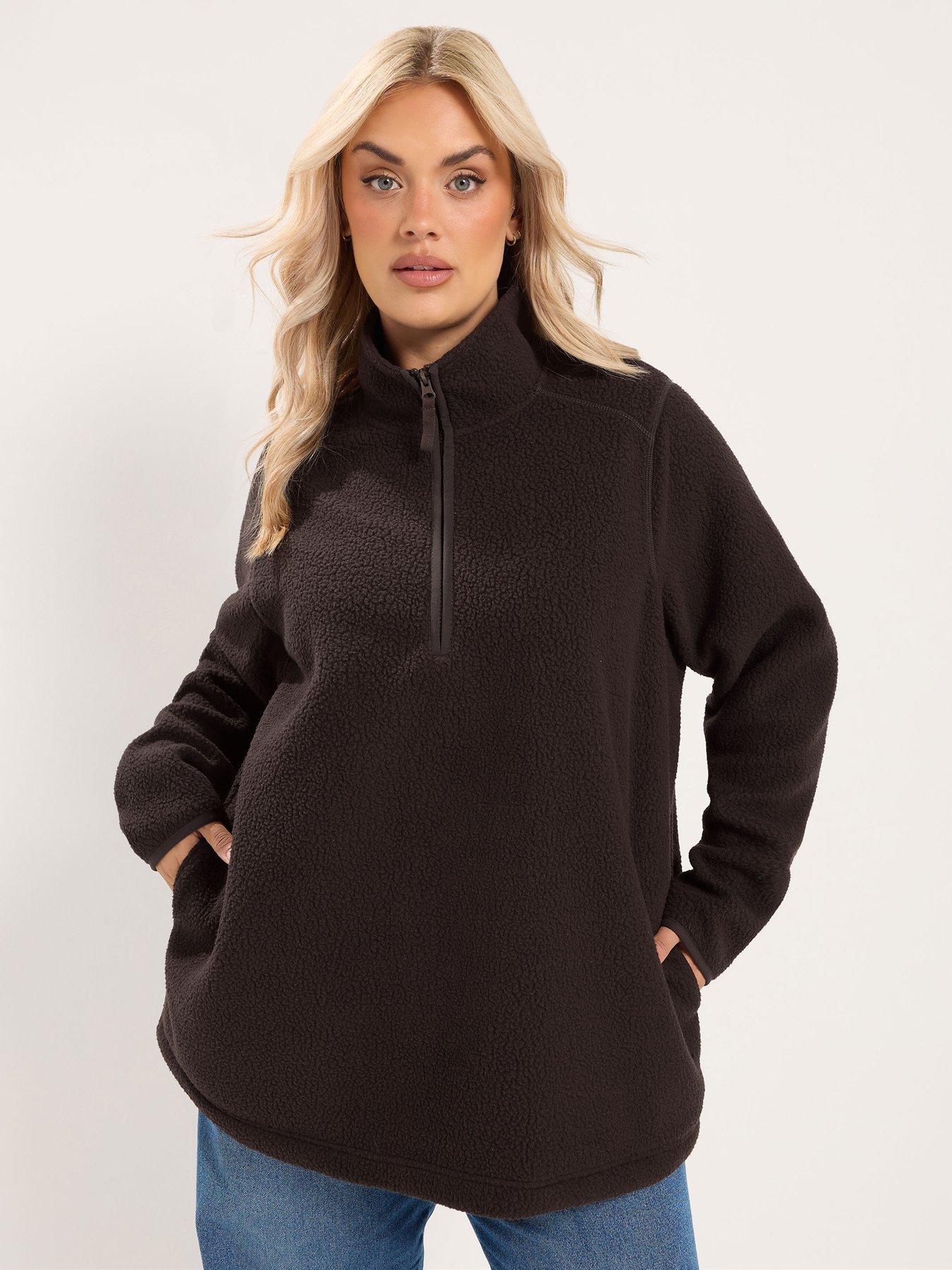 Image 1 of 4 of Yours Curve Half Zip Fleece