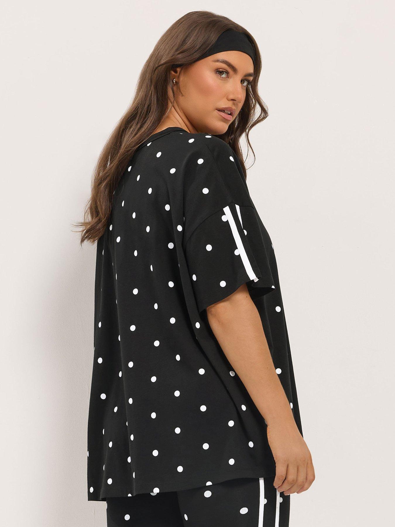 Image 2 of 4 of Yours Curve Polka Dot Active T-shirt