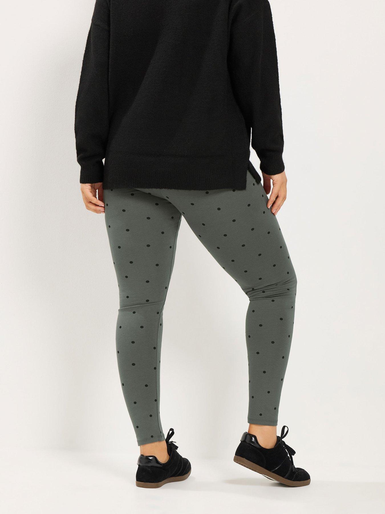 Image 2 of 4 of Yours Curve Polka Dot Legging