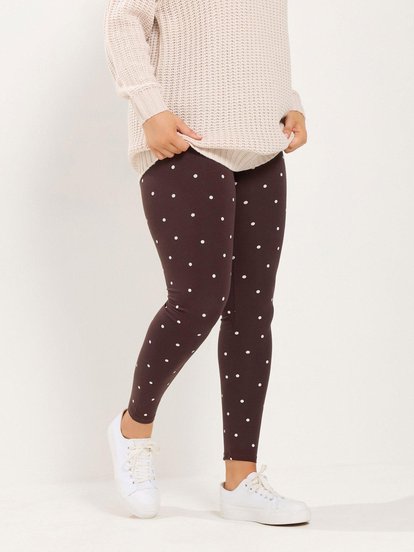 Image 1 of 4 of Yours Curve Polka Dot Legging