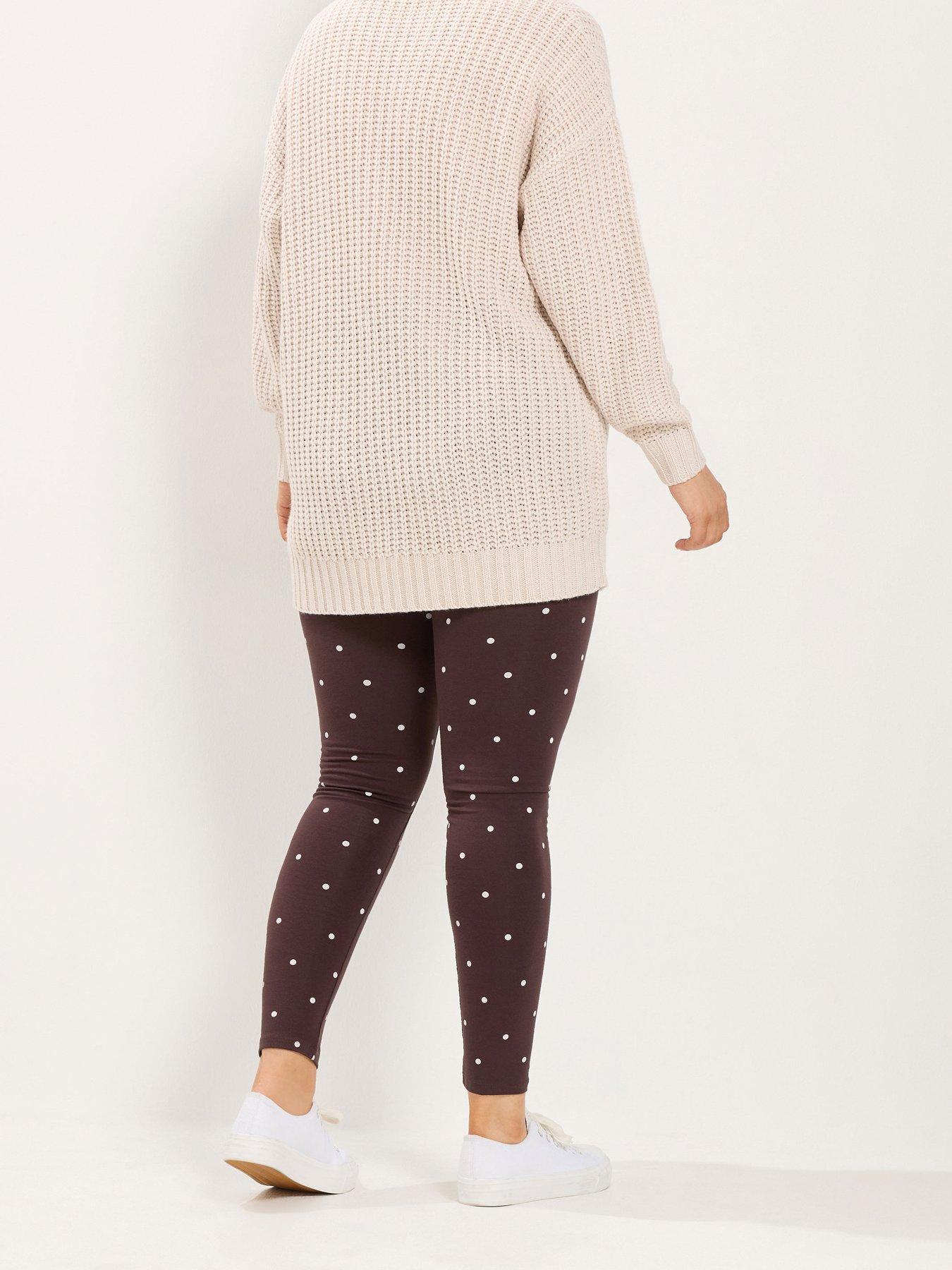 Image 2 of 4 of Yours Curve Polka Dot Legging