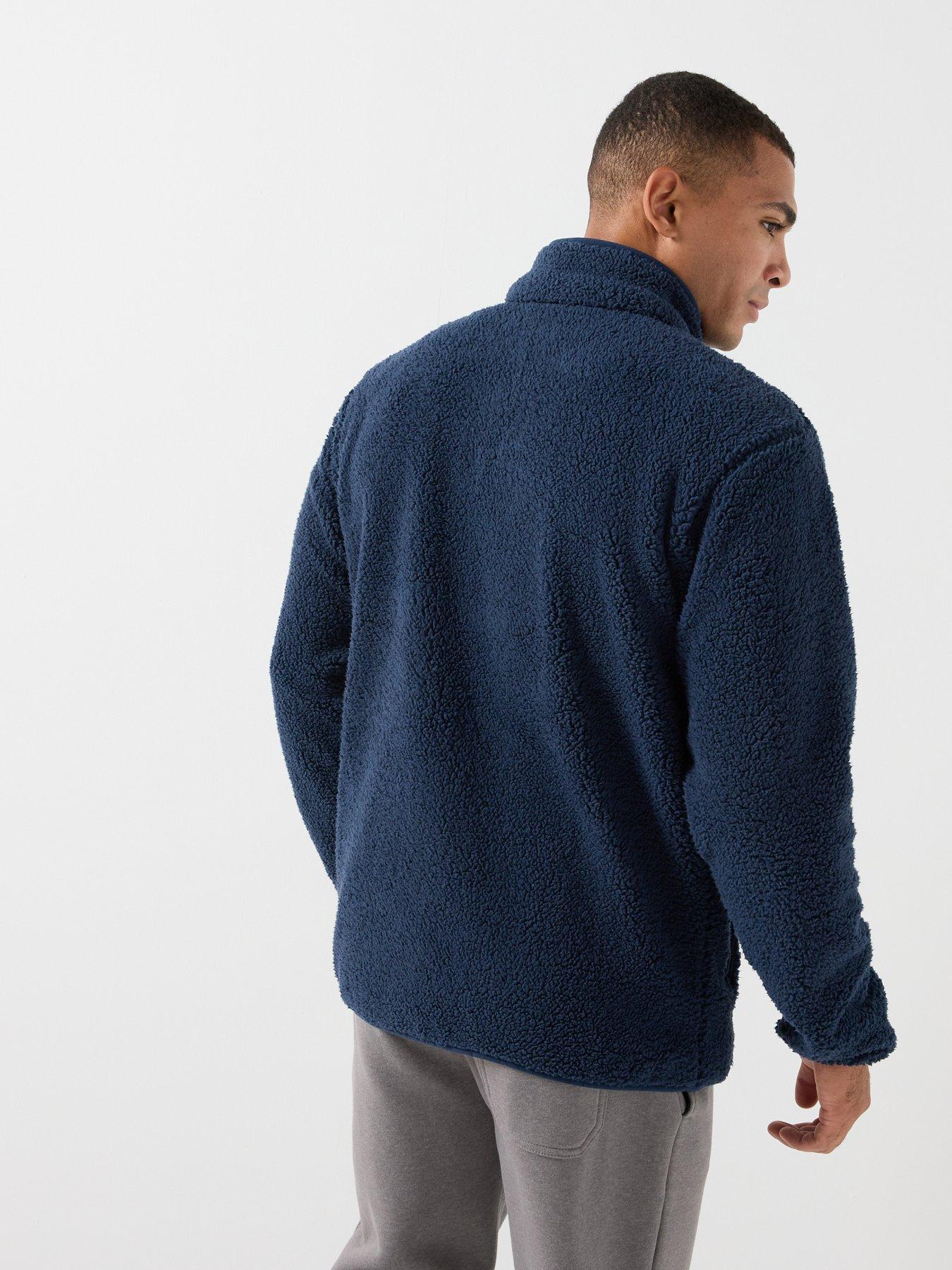 Image 2 of 6 of Columbia Mens Rugged Ridge High Pile Full Zip Fleece - Collegiate Navy