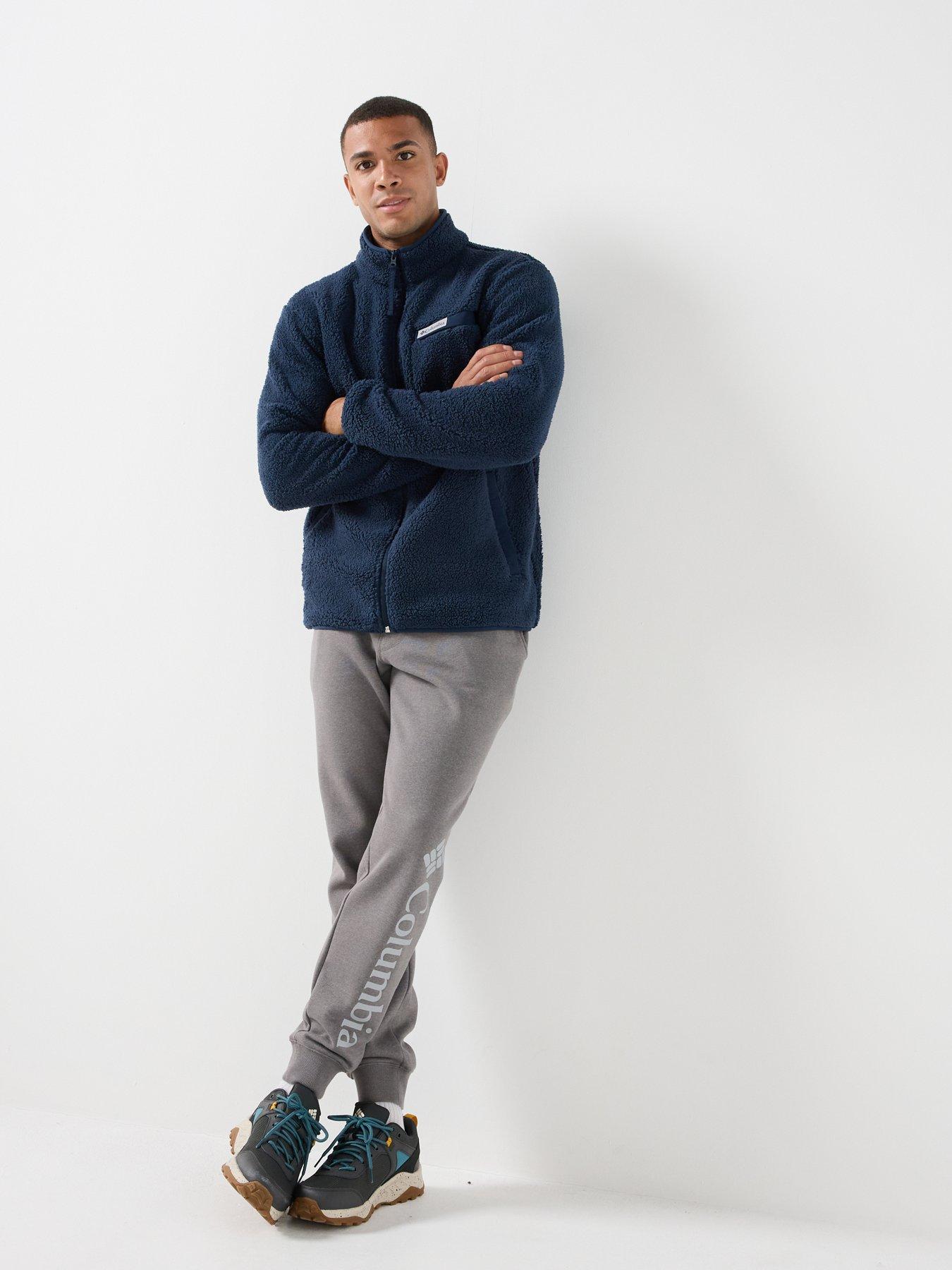 Image 3 of 6 of Columbia Mens Rugged Ridge High Pile Full Zip Fleece - Collegiate Navy
