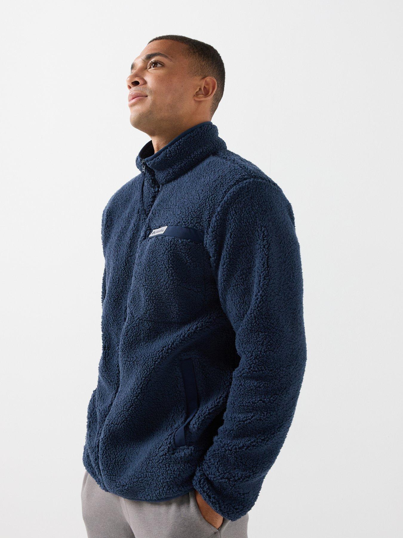 Image 5 of 6 of Columbia Mens Rugged Ridge High Pile Full Zip Fleece - Collegiate Navy